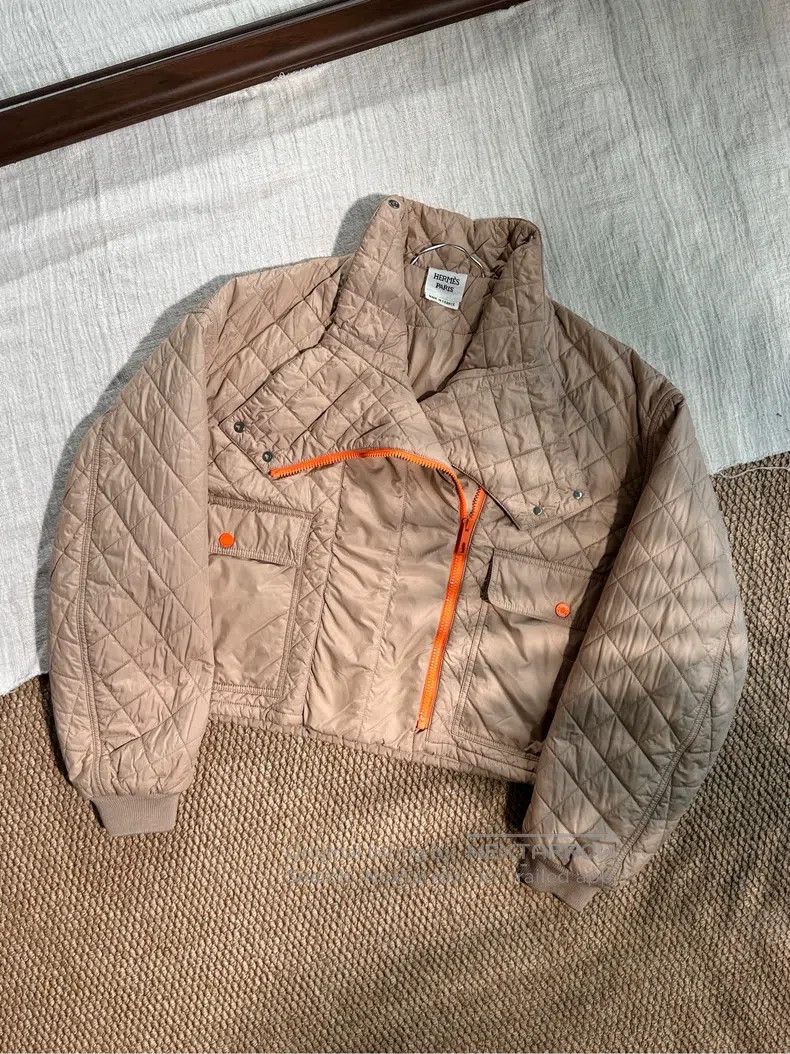 Hermes Hermes SS23 Solid Loose Diamond Pattern Long Sleeve Jacket Size XS / US 0-2 / IT 36-38 - 1 Thumbnail