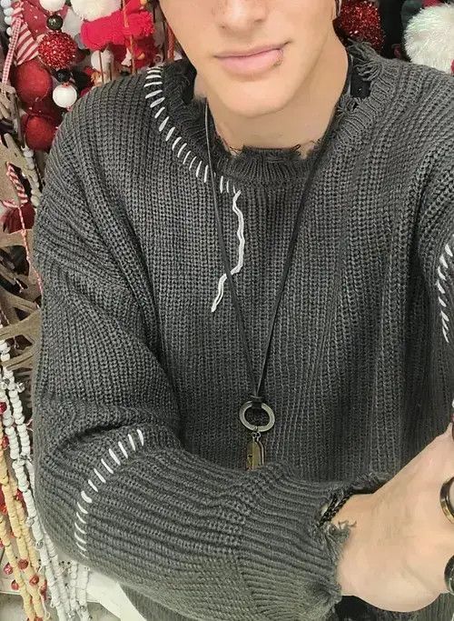 Other Half Turtleneck Men's Streetwear Wash Destroyed Sweater Size US XL / EU 56 / 4 - 3 Thumbnail