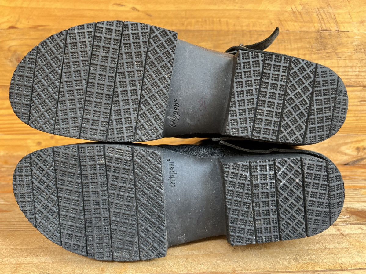 Trippen Trippen Rectangle Men’s Black leather Buckle Boots Size US 10 / IT 40 - 10 Thumbnail