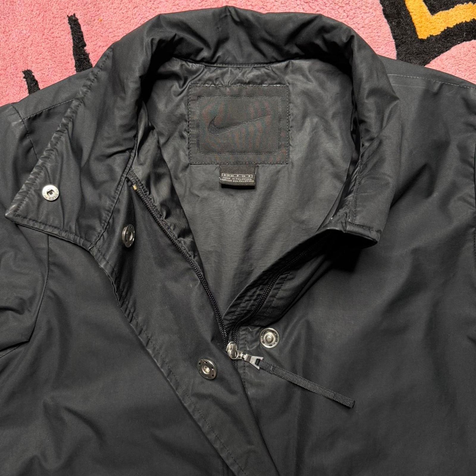 Nike × Vintage Vintage Y2K Nike Tonal Embroidered Logo Coaches Jacket Small Size S / US 4 / IT 40 - 3 Thumbnail