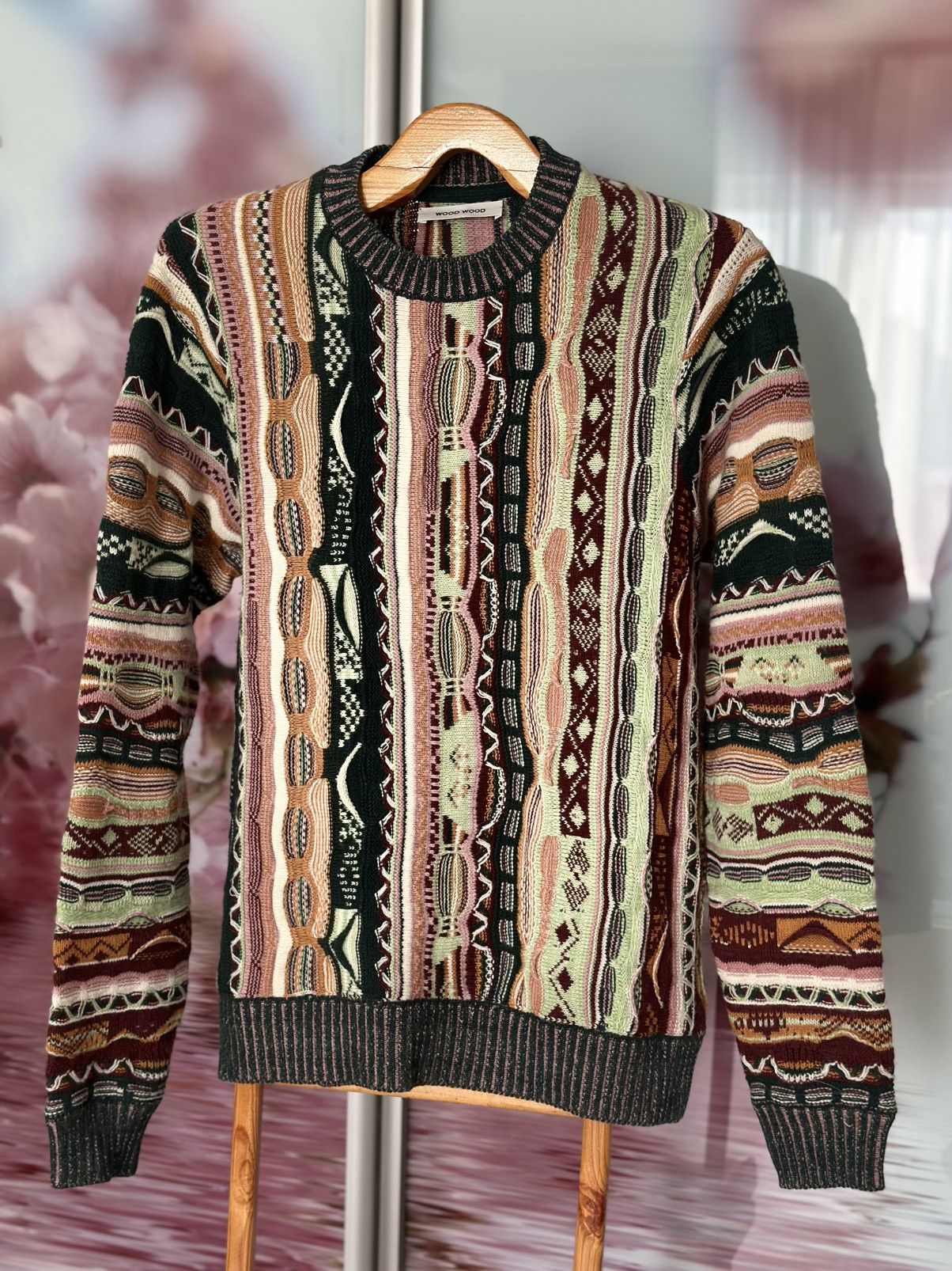 Wood Wood Wood Wood Men's Beckett Coogi Knit Multicolor 100% wool Size US M / EU 48-50 / 2 - 2 Thumbnail