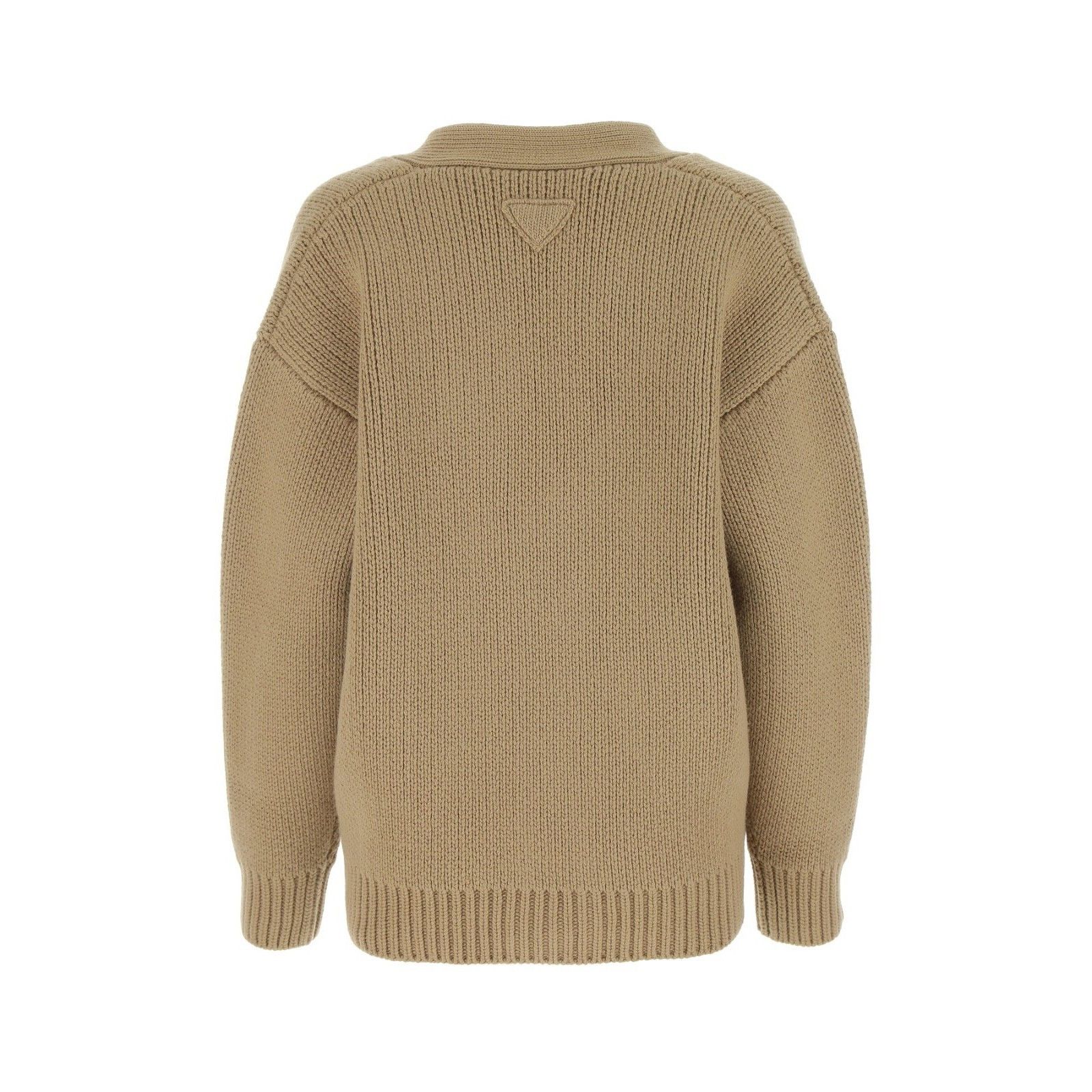 Prada PRADA Cappuccino Wool Blend Oversize Cardigan New & Authenti Size L / US 10 / IT 46 - 2 Thumbnail