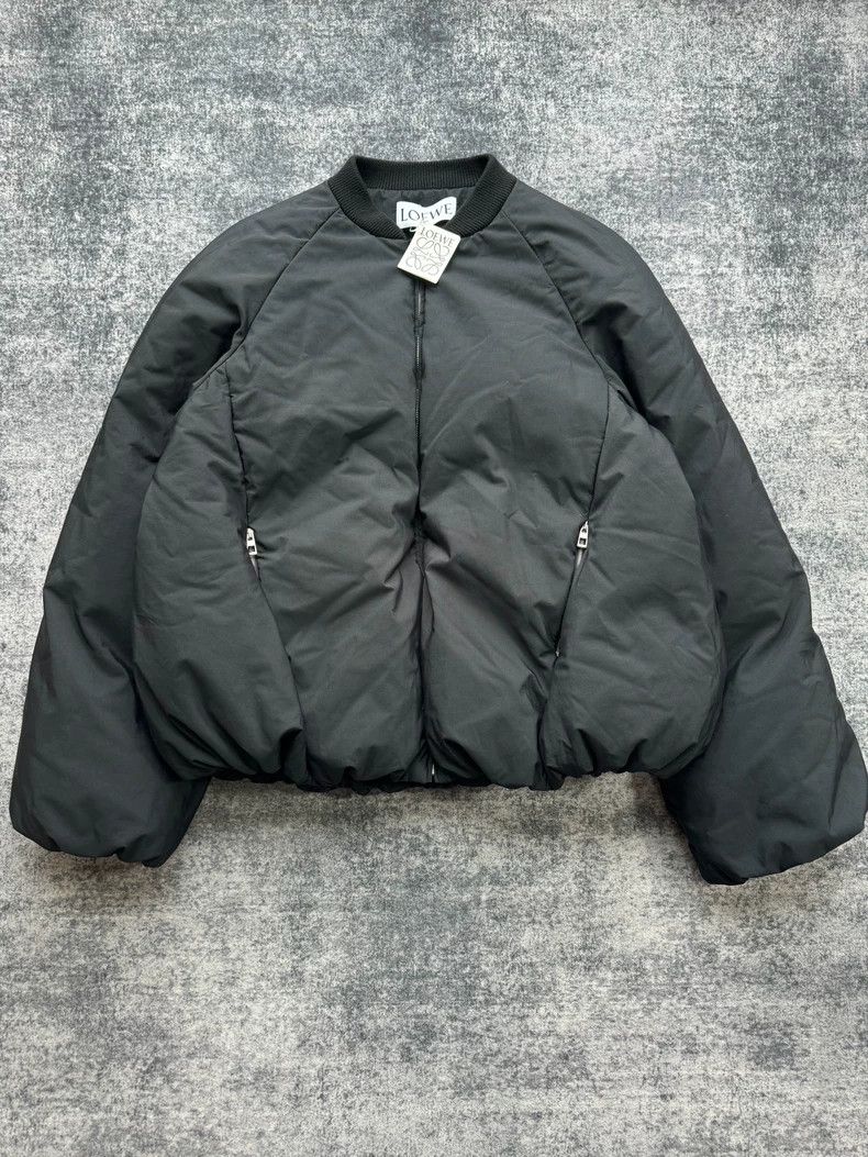 Loewe loewe Black leather label bread down jacket 2505-Nextarrow Size US M / EU 48-50 / 2 - 1 Thumbnail