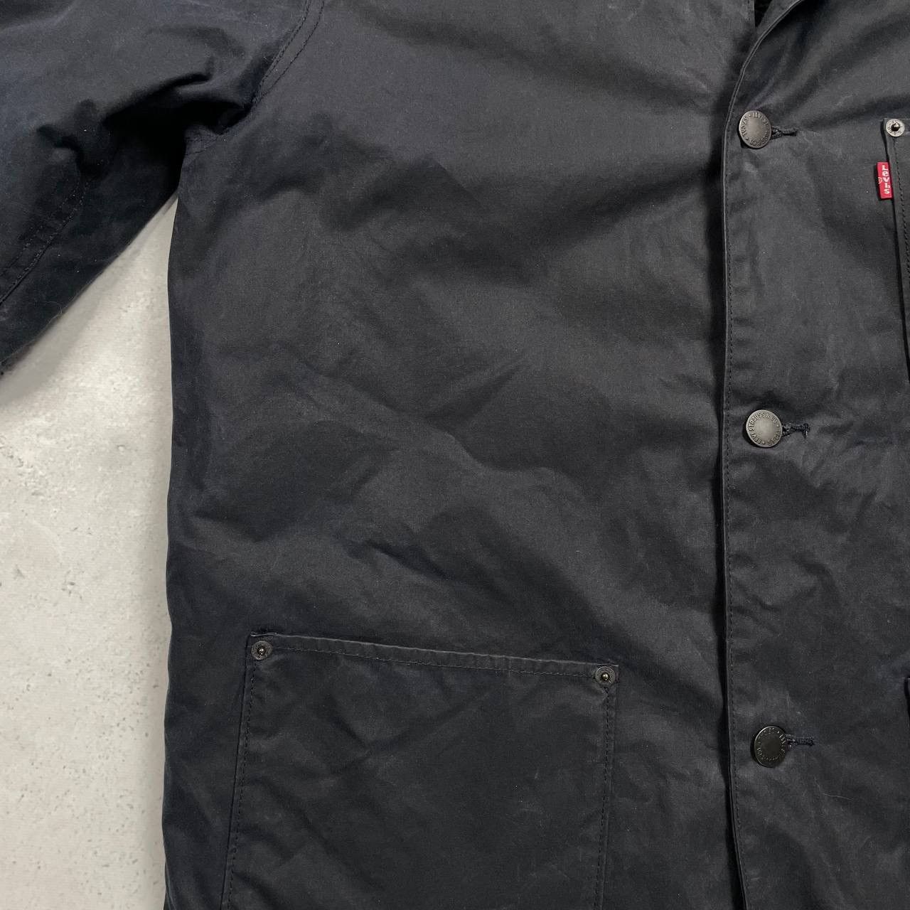 Levi's Levis Halley Stevenson Waxed Cotton Jacket Blue Size M Size US M / EU 48-50 / 2 - 7 Thumbnail