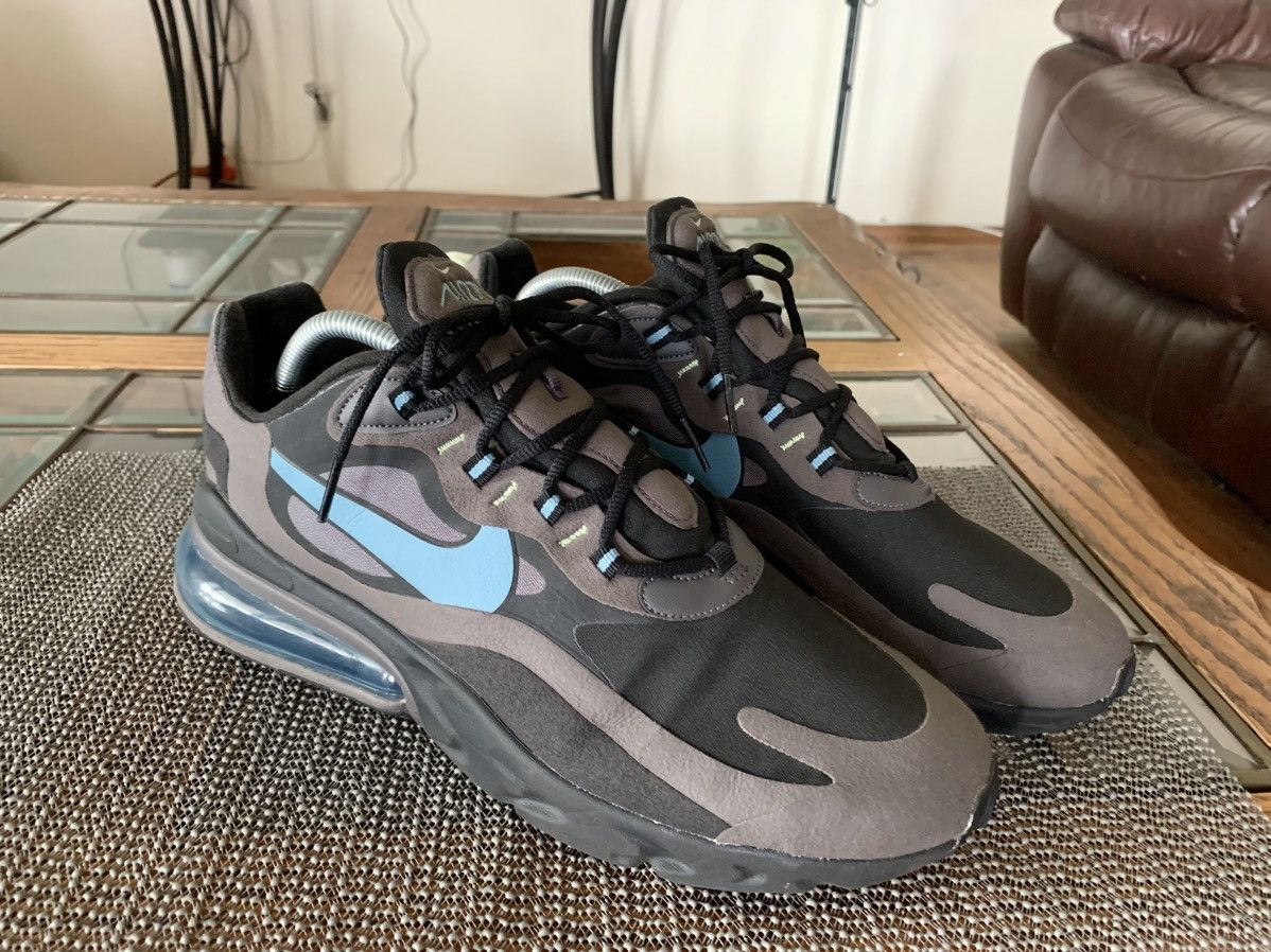 image of Nike Air Max 270 React Jetstream Sneakers Size 10.5 Men Us in Black Grey
