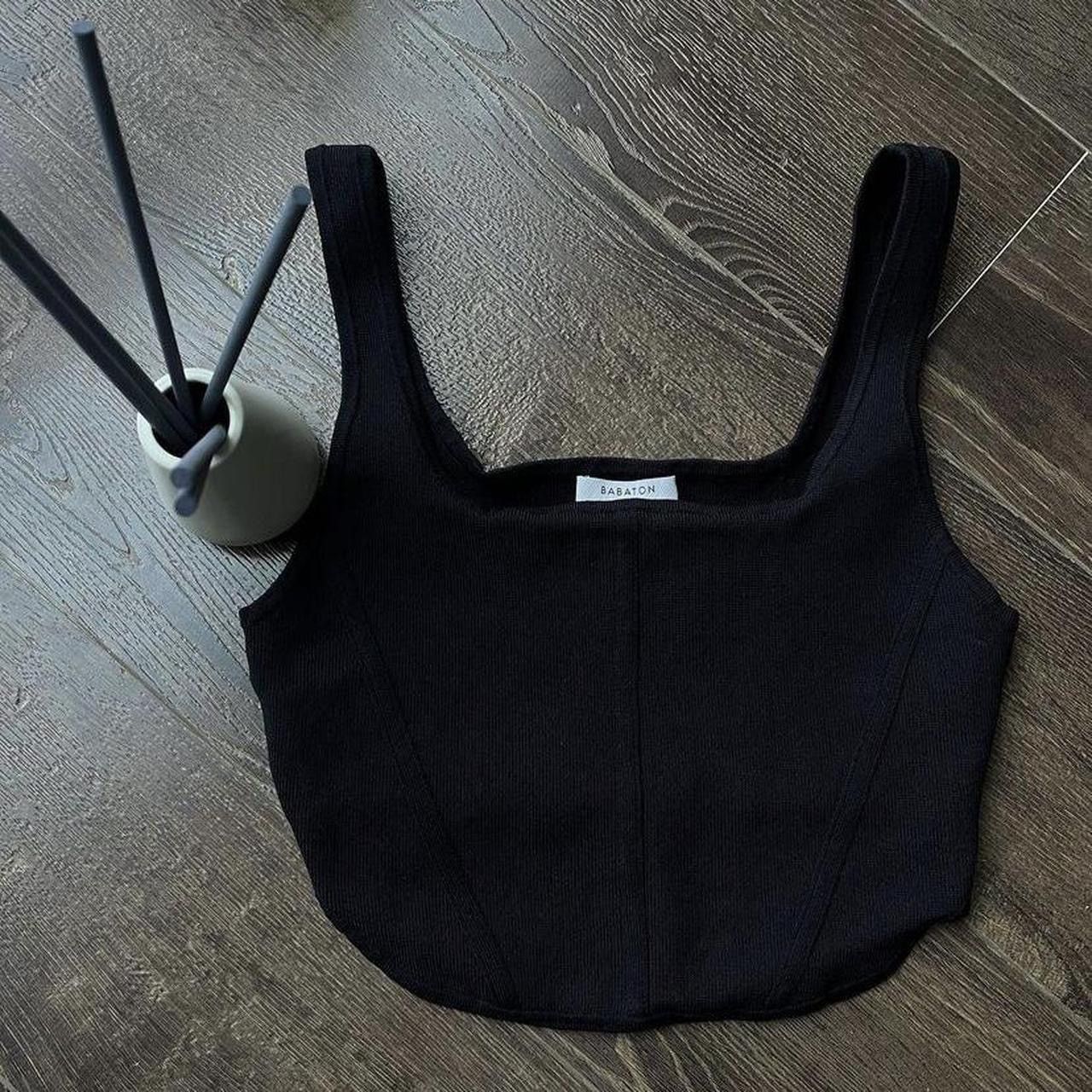 Aritzia Babaton corset ribbed tank Size L / US 10 / IT 46 - 1 Thumbnail