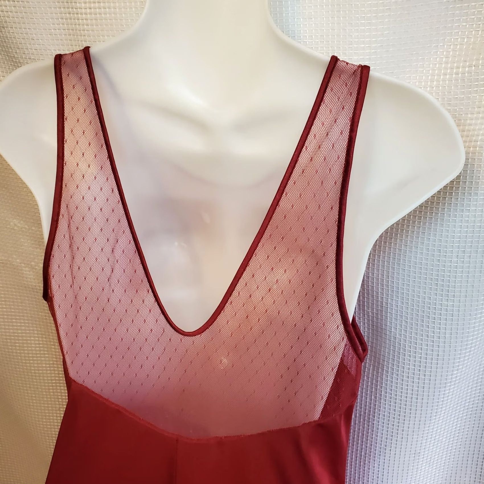 Vintage VINTAGE Womens Maxi Dress 70s Medium Marroon Mod Sexy Whimsygoth Witchy Size S / US 4 / IT 40 - 6 Thumbnail