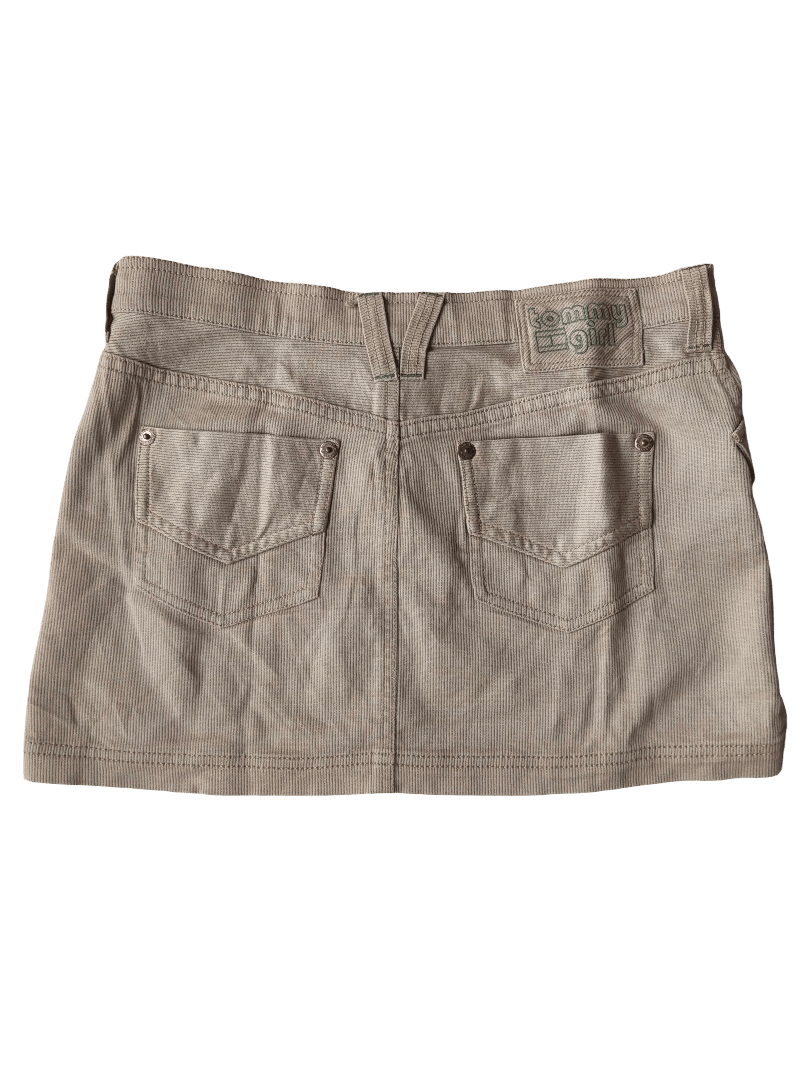 Tommy Hilfiger Tommy Girl Corduroy Mini Skirt – Y2K 2000s – Beige Khaki Size 32" / US 10 / IT 46 - 3 Thumbnail