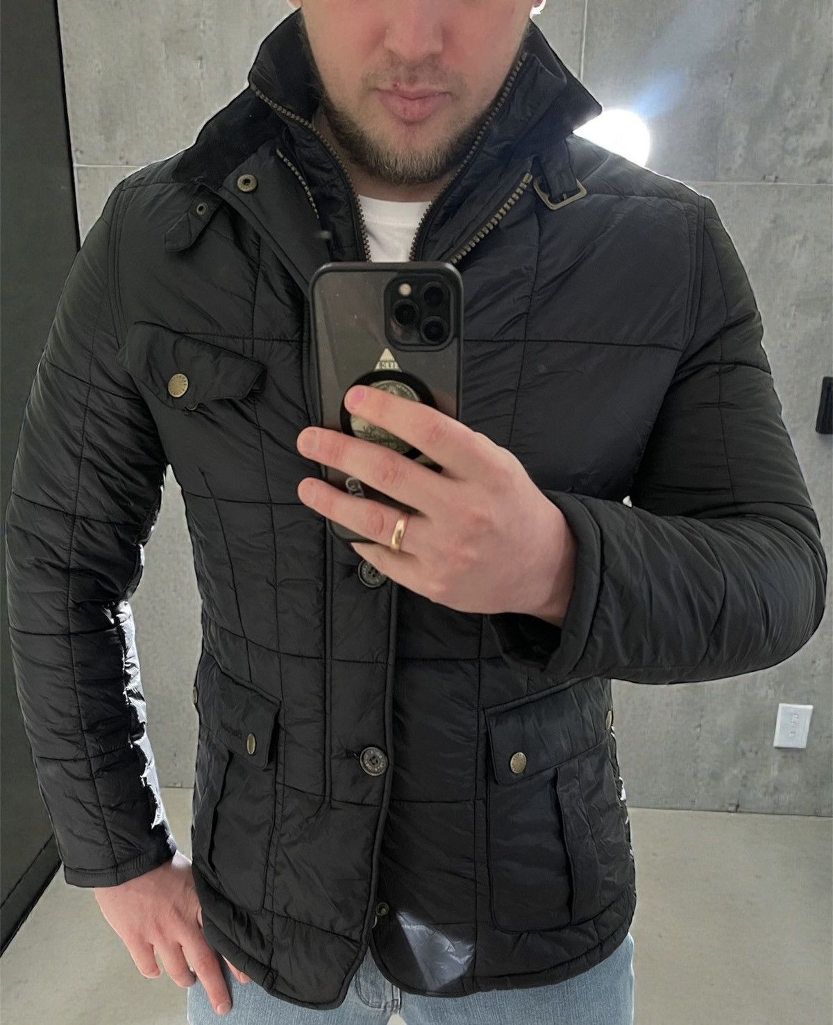 Barbour Barbour Roxbury British Jacket MQU0829 Black Quilted Coat Size US L / EU 52-54 / 3 - 2 Thumbnail