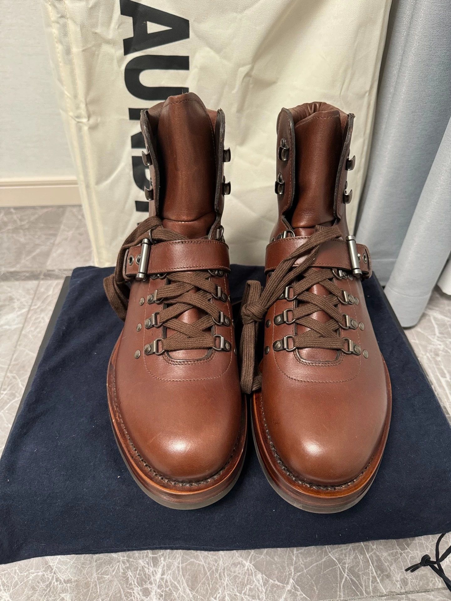 Prada Prada thick sole boots deep brown US 8.5 Size US 8.5 / EU 41-42 - 1 Thumbnail