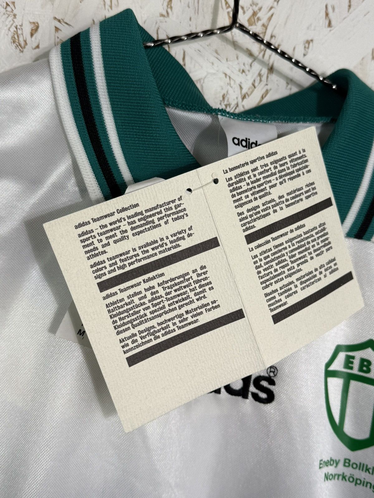 Adidas NWT Adidas Eneby Bollklub Norrkoping Player Issue #24 Jersey Size US M / EU 48-50 / 2 - 7 Thumbnail