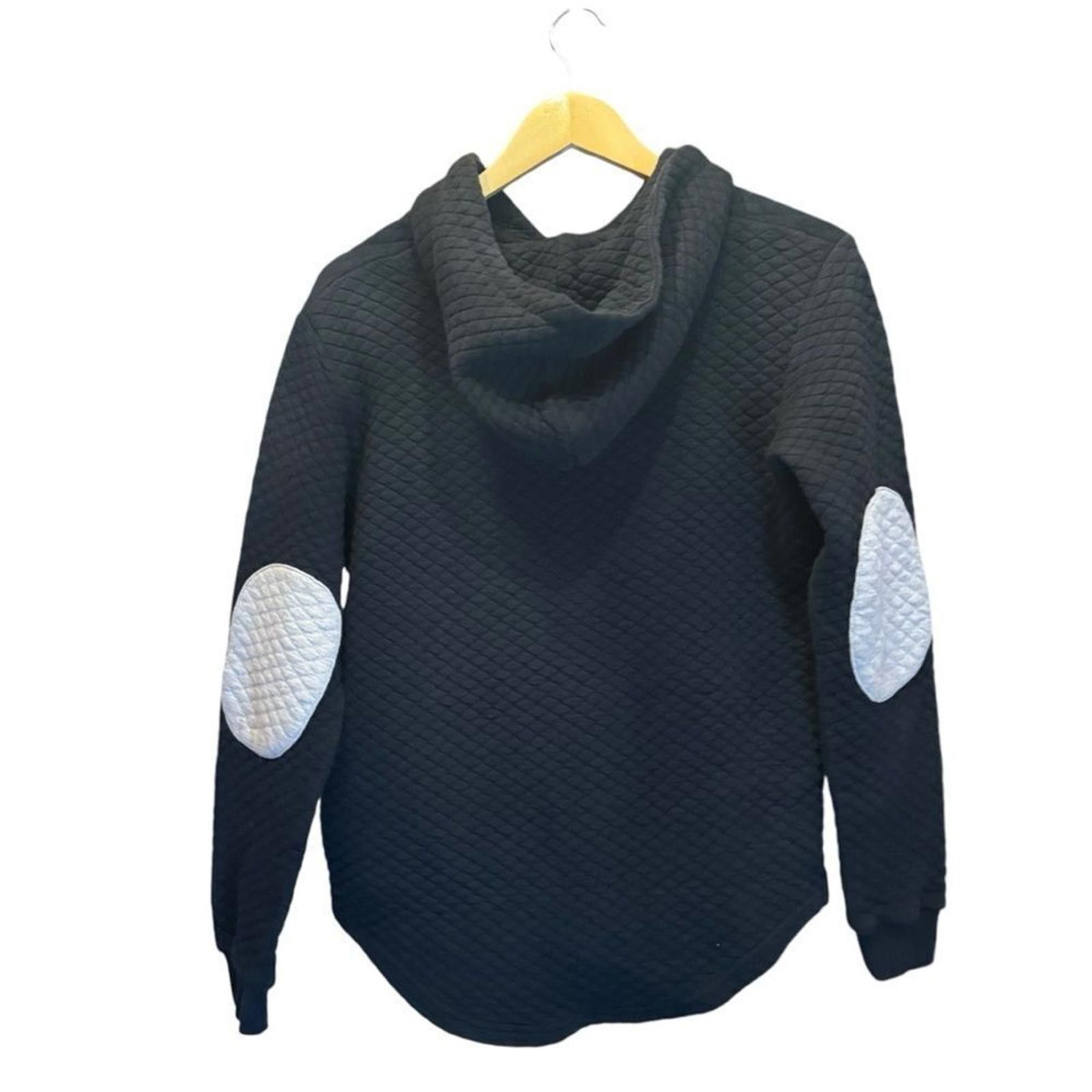 Designer Barstool. Women’s Patchwork Black Hoodie. Size Small. Size S / US 4 / IT 40 - 6 Thumbnail