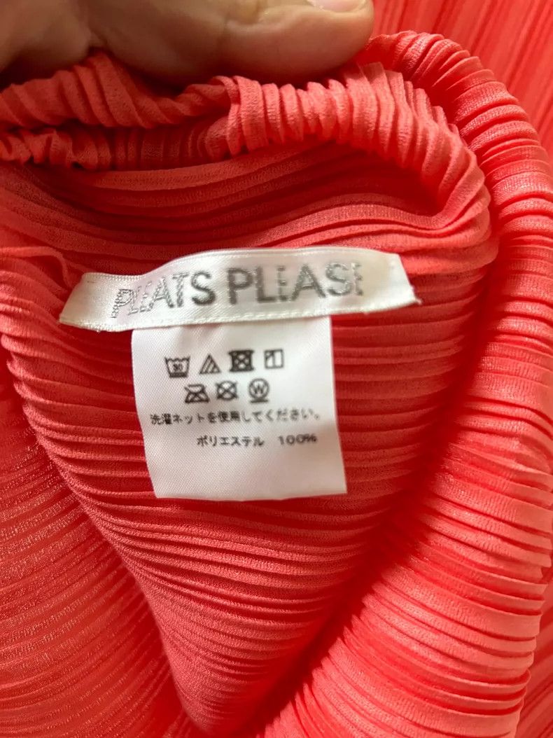 Issey Miyake Issey Miyake size:3 Red pleated long-sleeved shirt Size M / US 6-8 / IT 42-44 - 2 Thumbnail