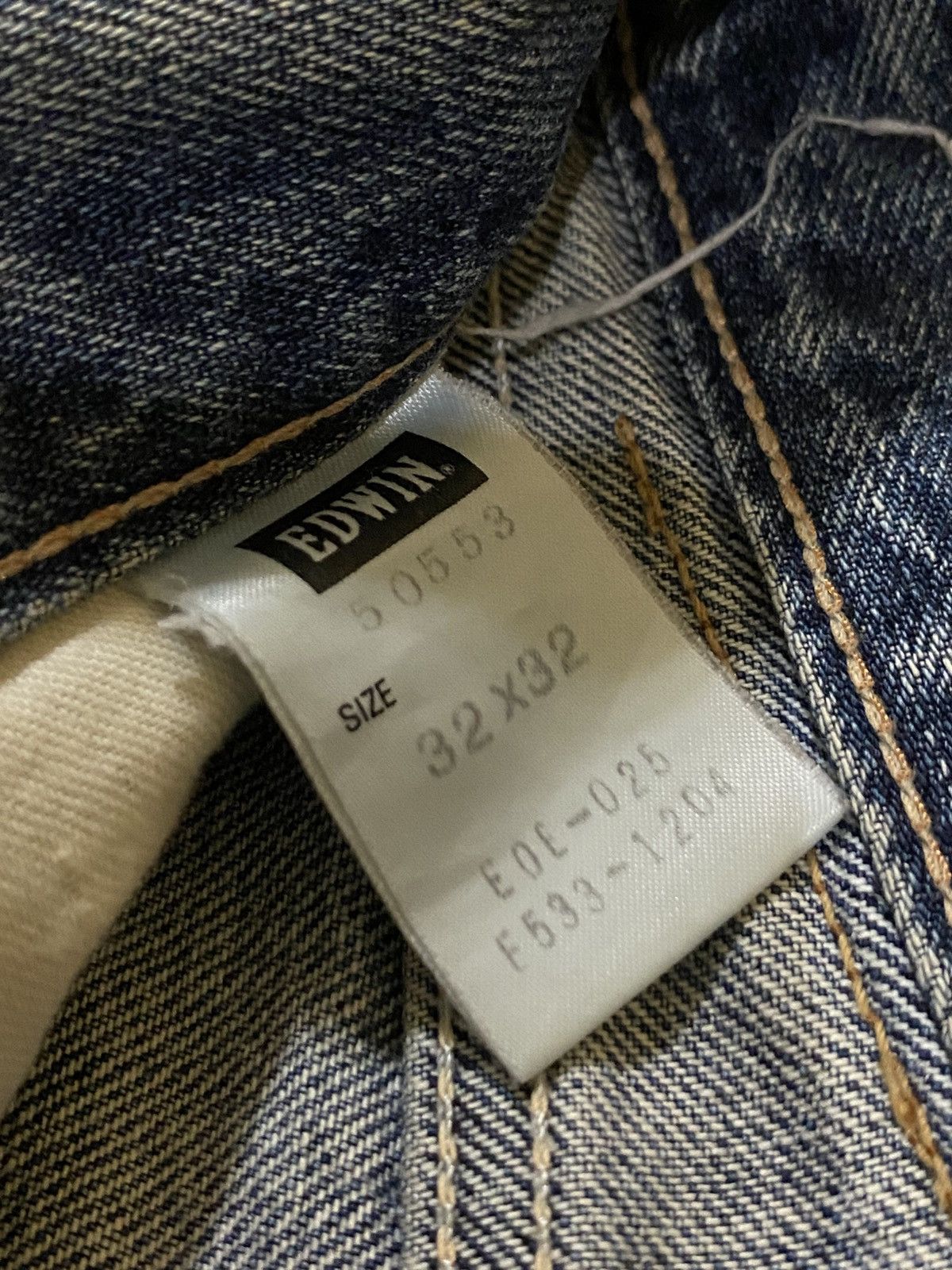 Edwin 00s EDWIN SELVEDGE Miss 505 Blue Rust Distressed Denim Jeans Size US 32 / EU 48 - 10 Thumbnail