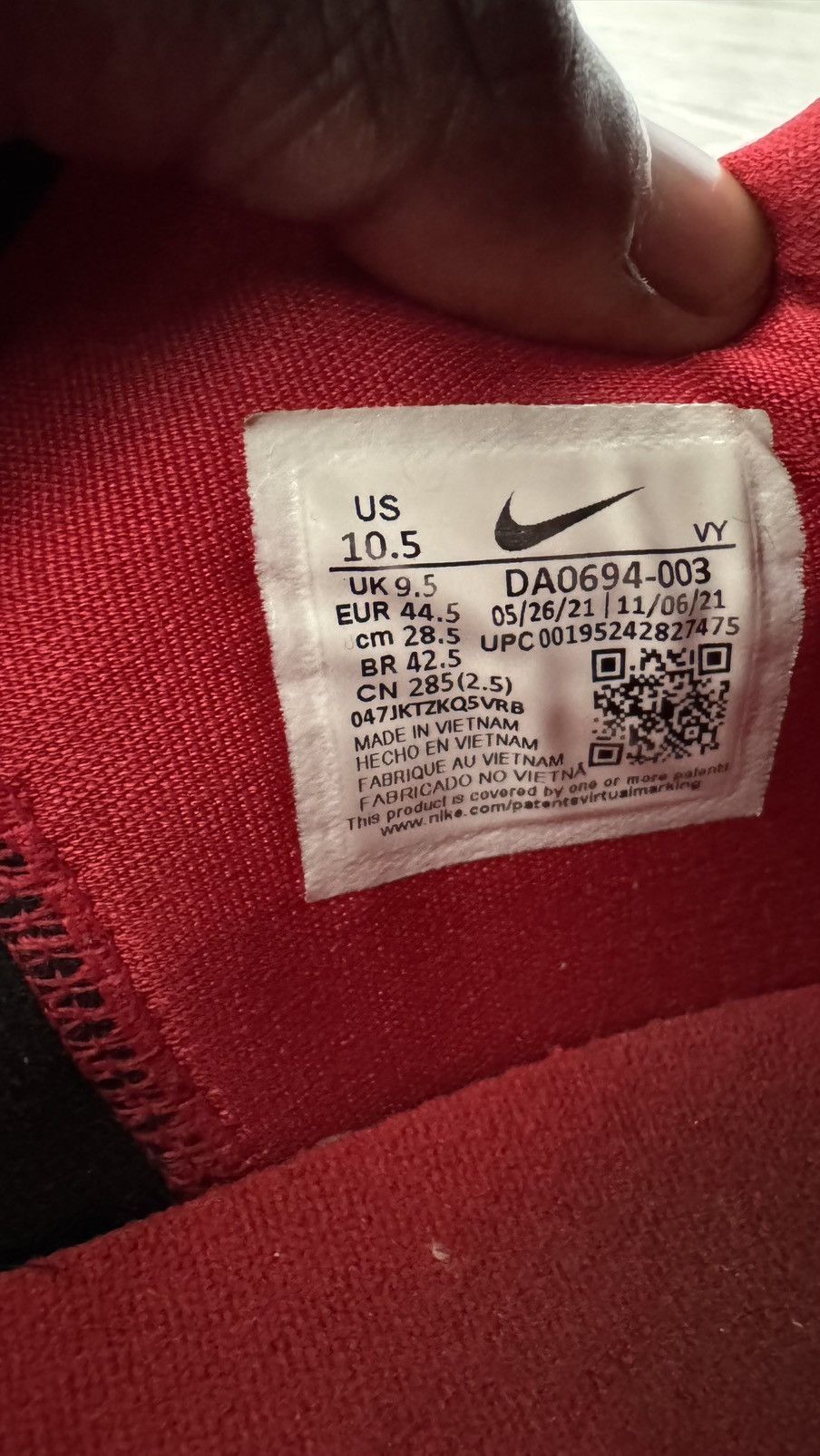 Nike Nike Zoom Freak 3 Red Size US 10.5 / EU 43-44 - 7 Thumbnail