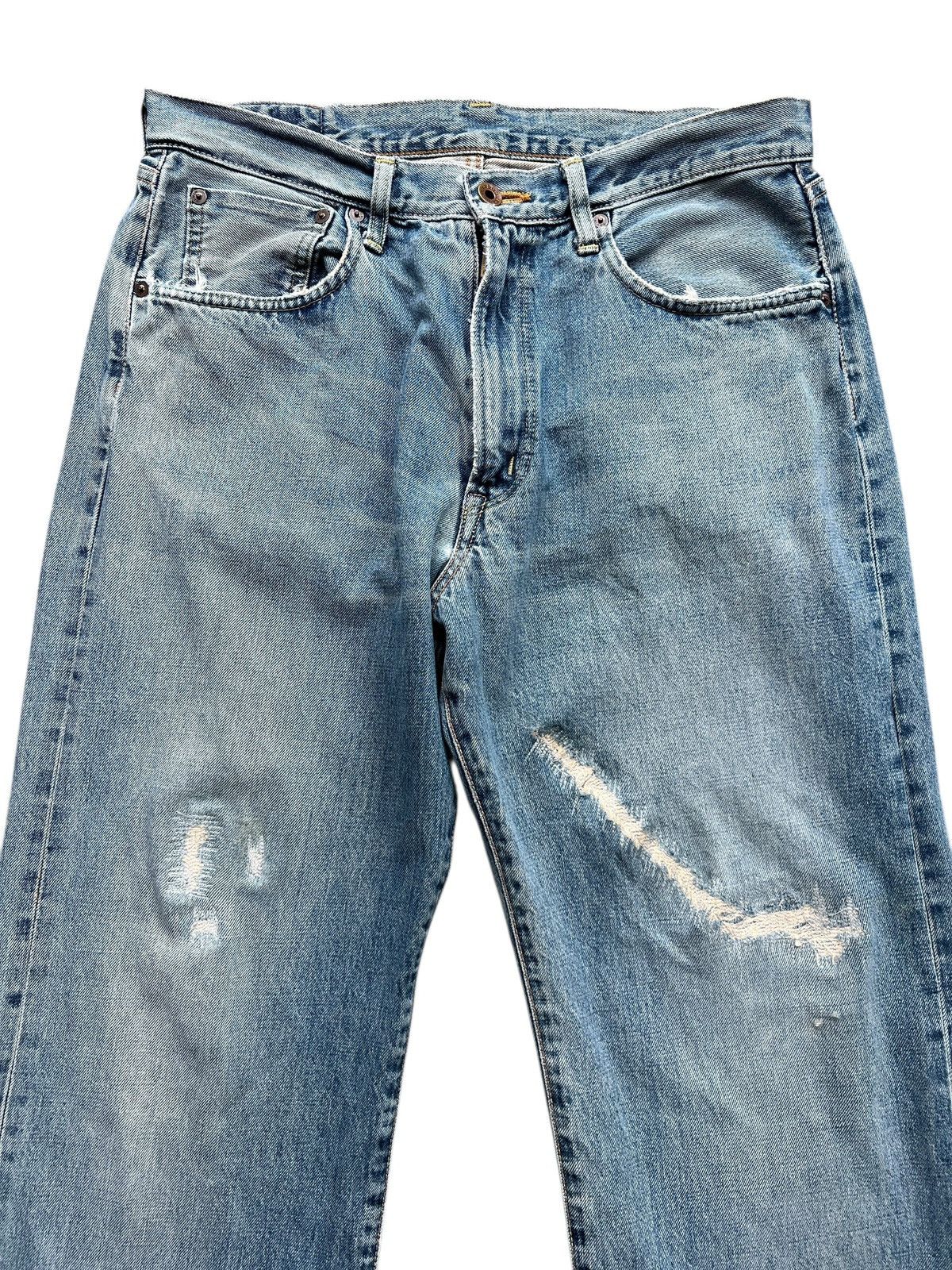 Edwin Vintage Edwin 505 Selvedge Distressed Denim Jeans 33 Size US 33 - 4 Thumbnail