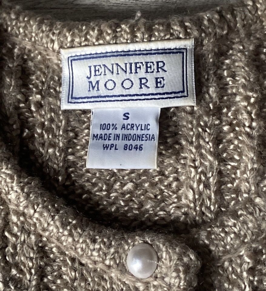 Vintage Jennifer Moore, Vintage, Champagne, Cable Knit Sweater Size S / US 4 / IT 40 - 11 Thumbnail