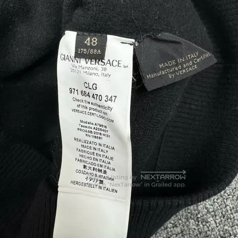Versace Versace Gold-threaded Medusa figure knitted zip jacket Size US M / EU 48-50 / 2 - 6 Thumbnail