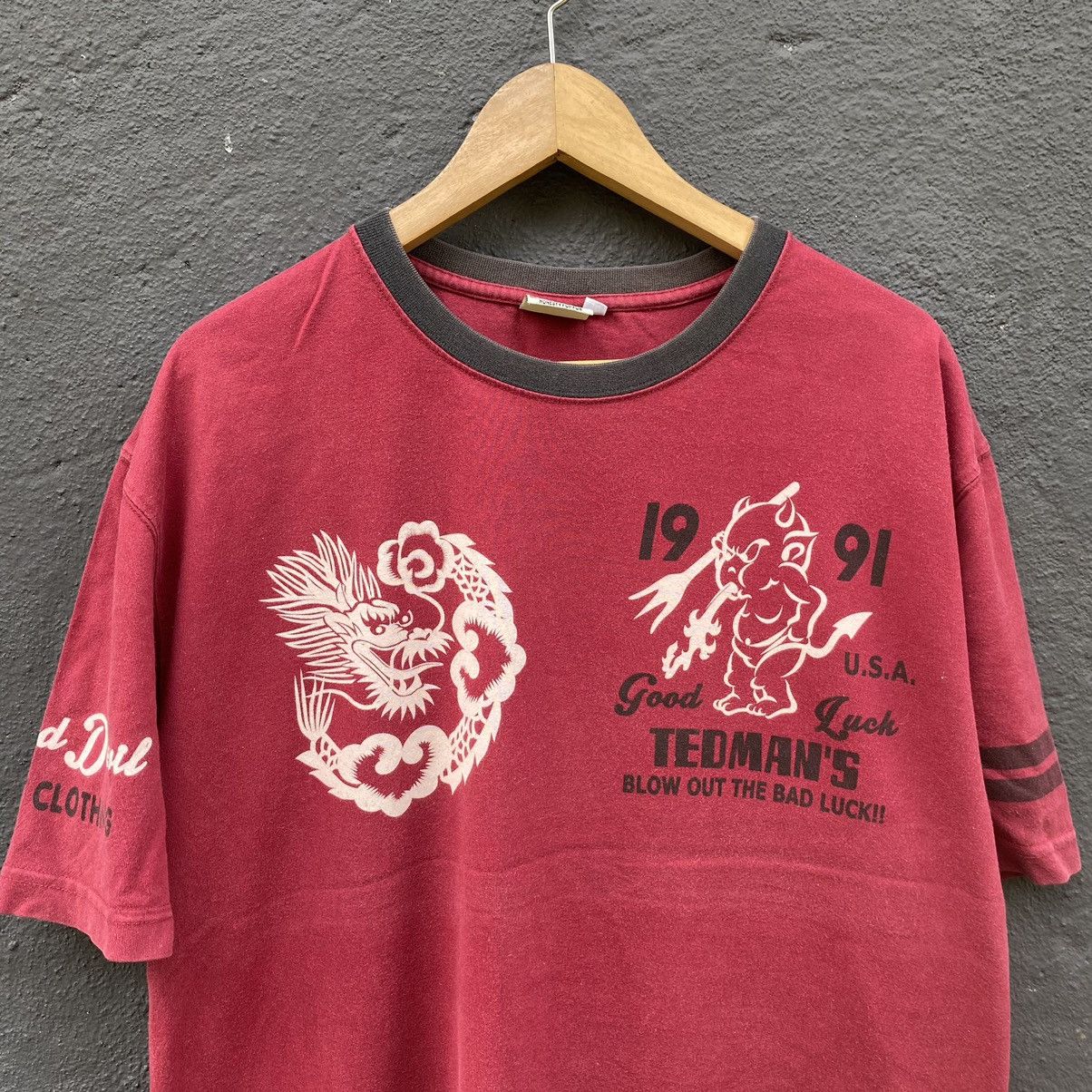 Tedman Vintage Faded Y2K Ted Company Lucky Red Devil ERD GRUNGE TEE Size US XL / EU 56 / 4 - 6 Thumbnail