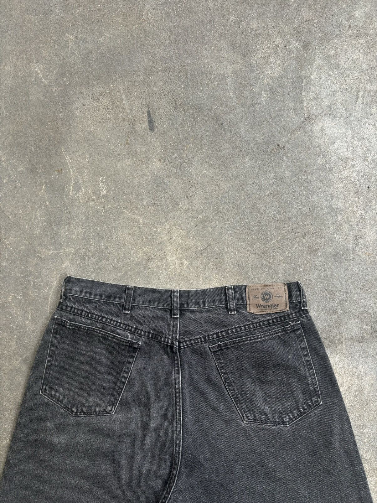 Wrangler Jorts Pants Black Wash