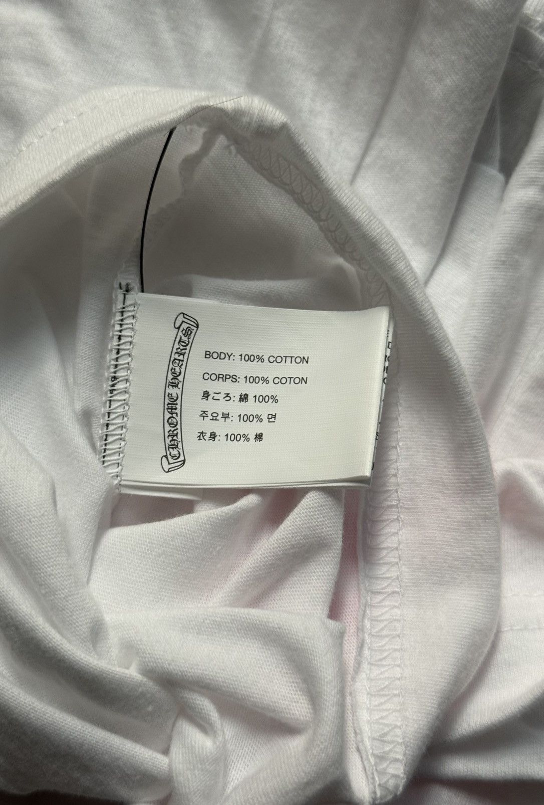 Chrome Hearts Chrome Hearts x Foti Logo Long Sleeve Tee Shirt White Pink Size US M / EU 48-50 / 2 - 2 Thumbnail