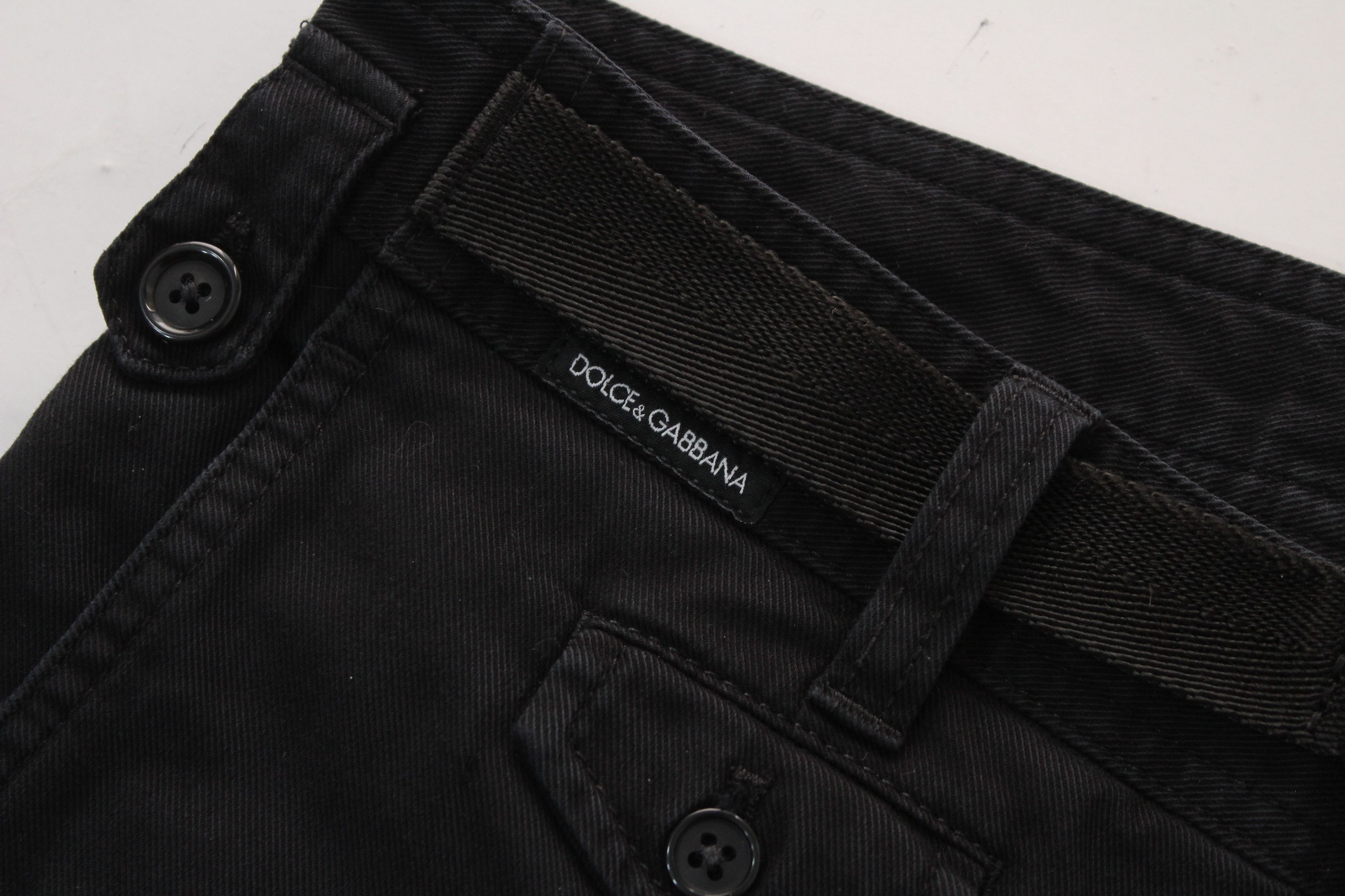 Dolce & Gabbana Dolce & Gabbana Black Tactical Cargo Pants IT 44 Size US 28 / EU 44 - 4 Thumbnail