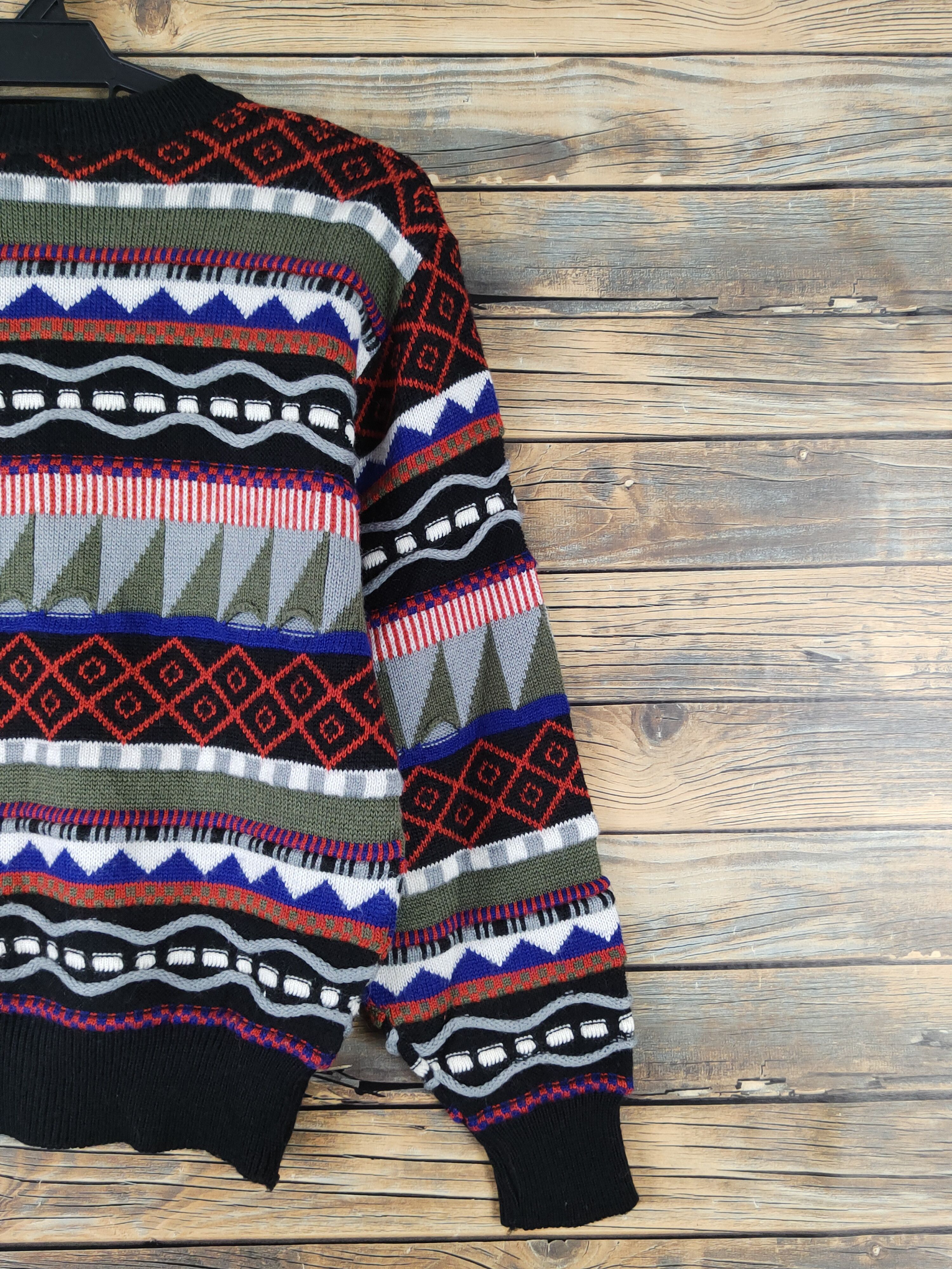 Homespun Knitwear Marron Field Black Red Knitwear Sweatshirts#W1541 Size US S / EU 44-46 / 1 - 9 Thumbnail