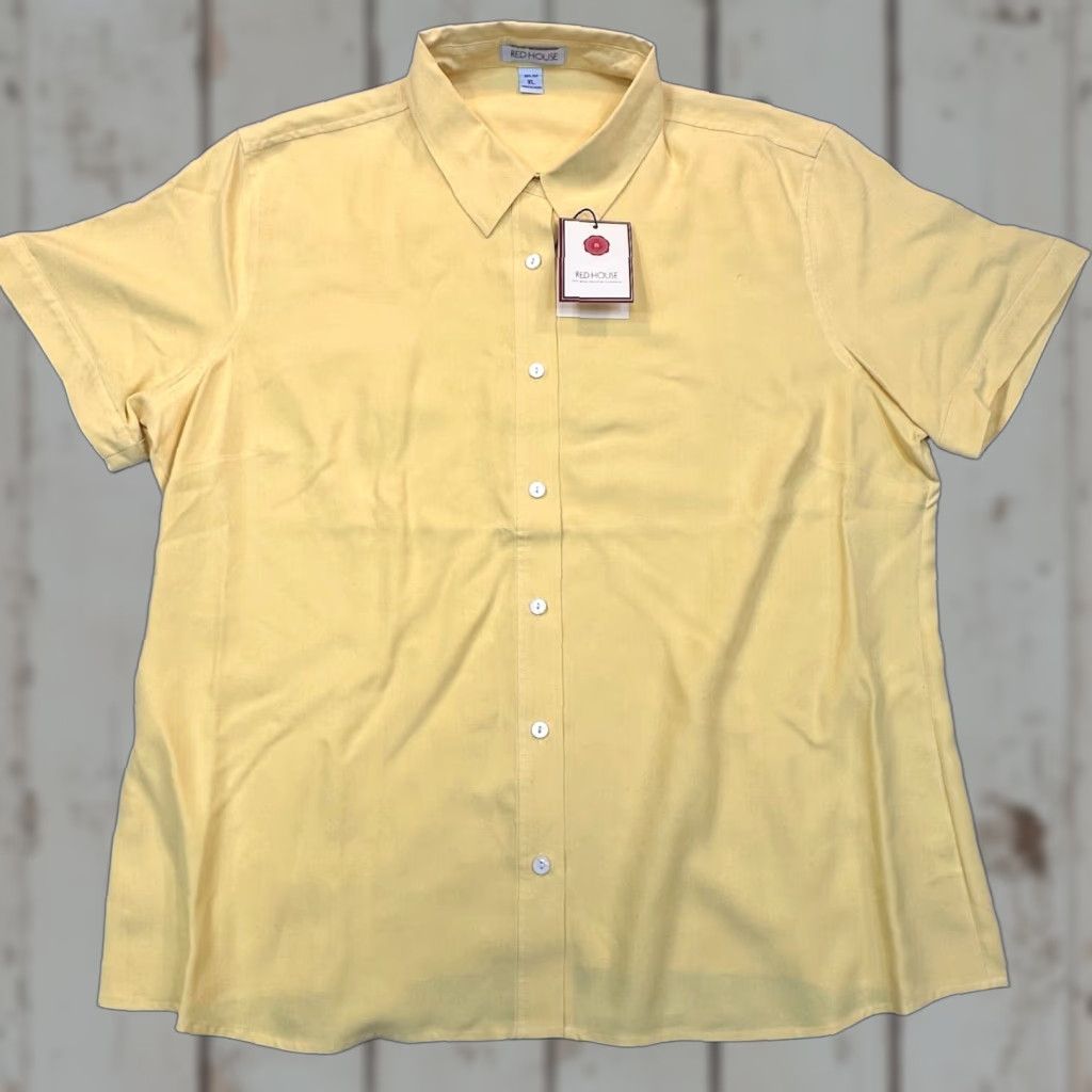 Vintage Red House Winery Plantation 100% Silk Men’s XL Polo Short Sleeve Button Up NWT Yellow Wine Casual Shirt Shirts Size US XL / EU 56 / 4 - 1 Thumbnail
