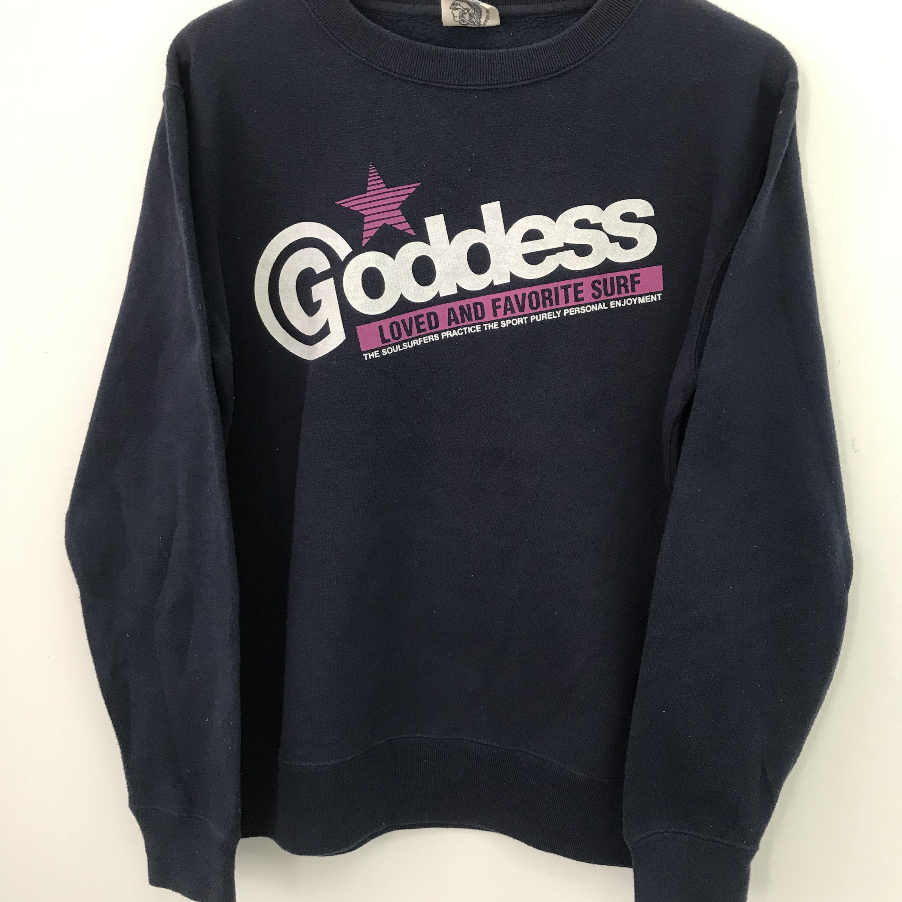 Vintage Vintage Goddess Surf Blue Sweatshirt Medium - 316 Size US M / EU 48-50 / 2 - 4 Thumbnail