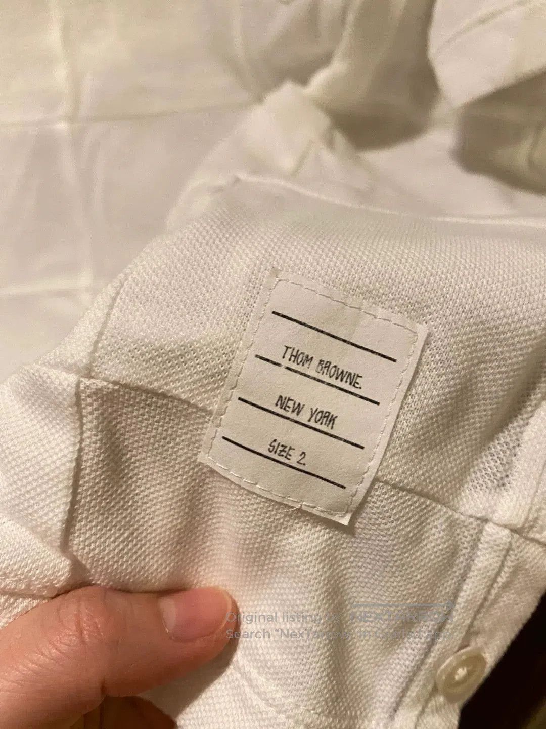 Thom Browne THOM BROWNE Men's White Short. Size US S / EU 44-46 / 1 - 4 Thumbnail