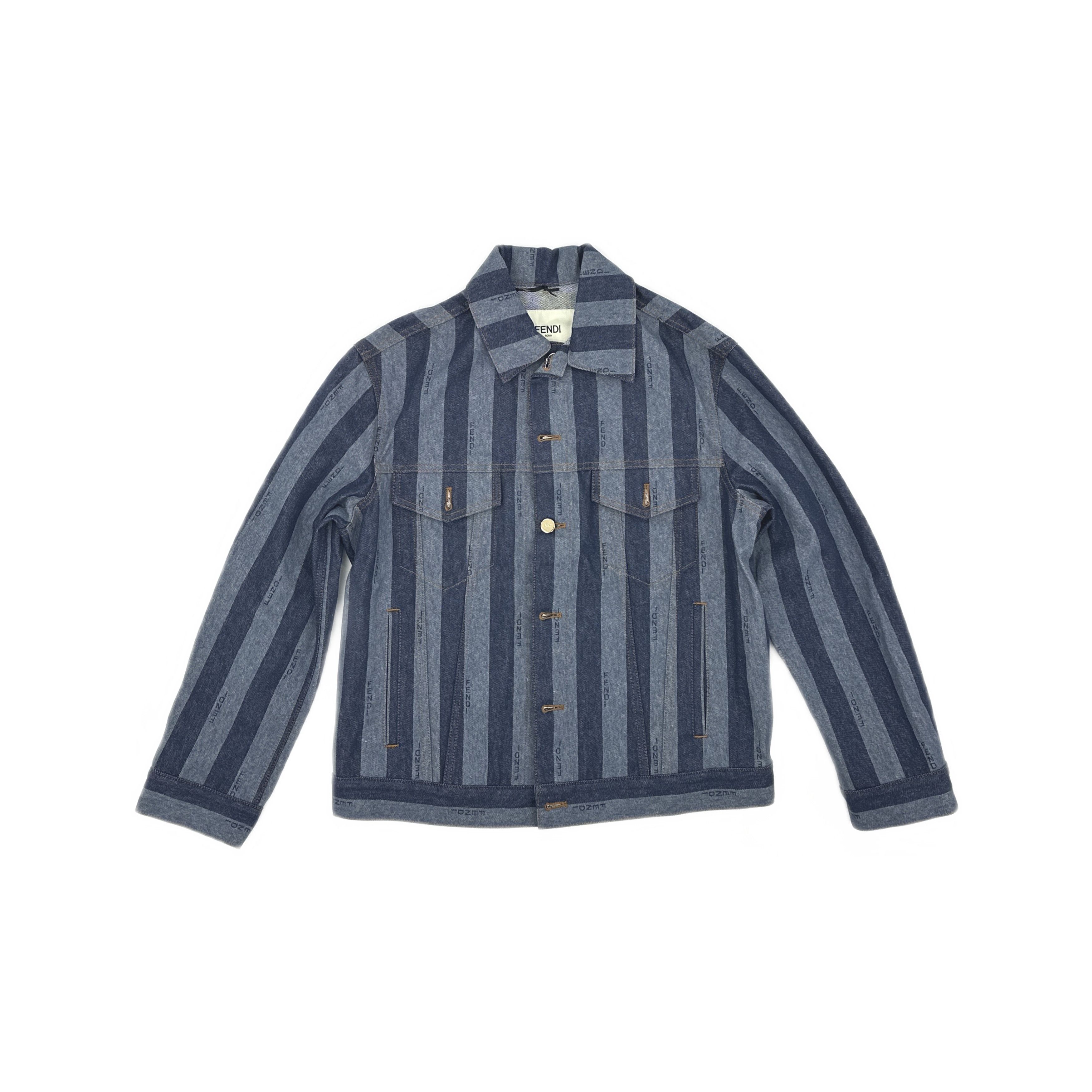 Fendi Fendi Striped Denim Jacket Size 36 Size XS / US 0-2 / IT 36-38 - 1 Thumbnail
