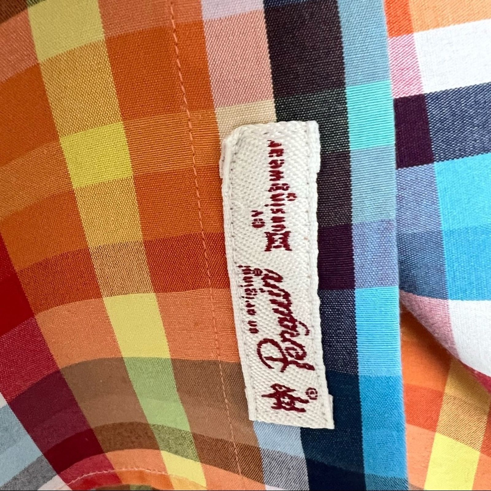 Original Penguin Penguin Bright Multi Check Button Up Shirt Men’s Size XL Size US XL / EU 56 / 4 - 13 Thumbnail
