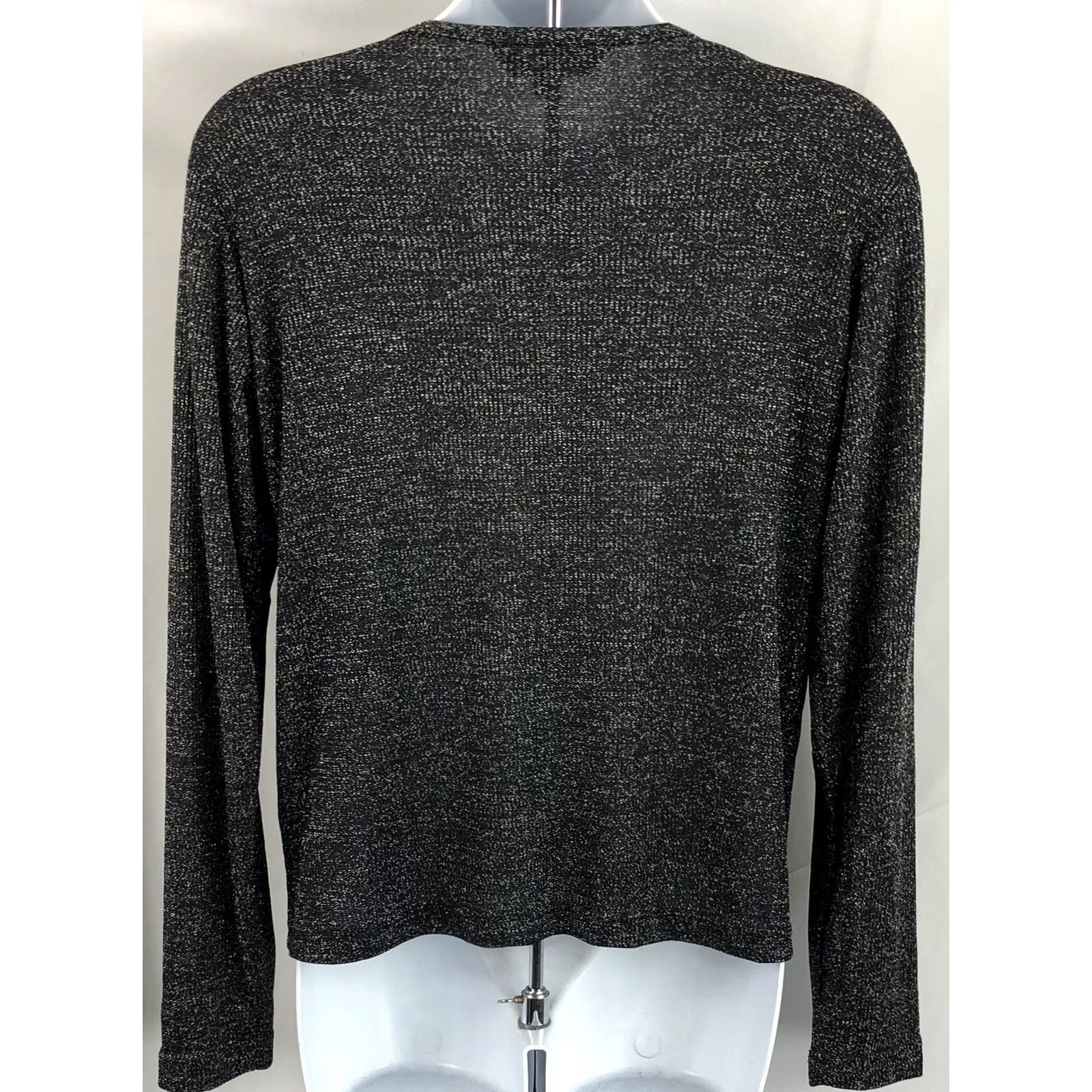 Vintage VINTAGE Jonathan Martin Cardigan Sweater Top M Black Glitter 90s Y2K Glam, Women, Sweater, Cardigan, Black Glitter Metallic 90s Y2K Glam Size M / US 6-8 / IT 42-44 - 3 Thumbnail