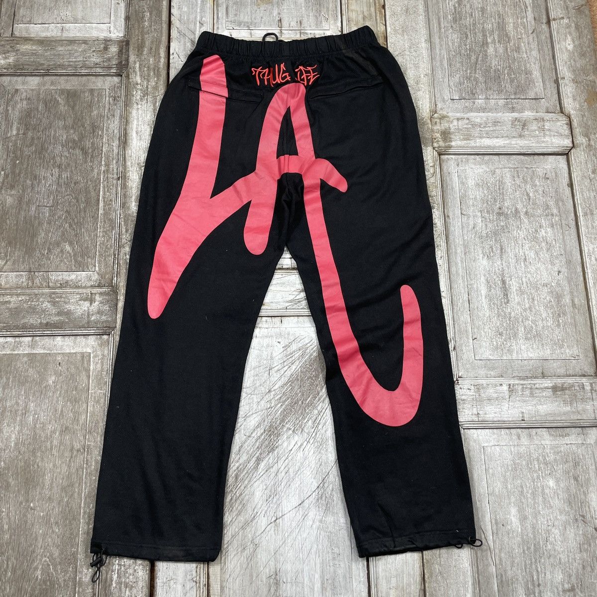 Los Angeles Apparel × Vintage Vintage Los Angeles Thug Life Distressed Sweatpant Size US 34 / EU 50 - 1 Thumbnail