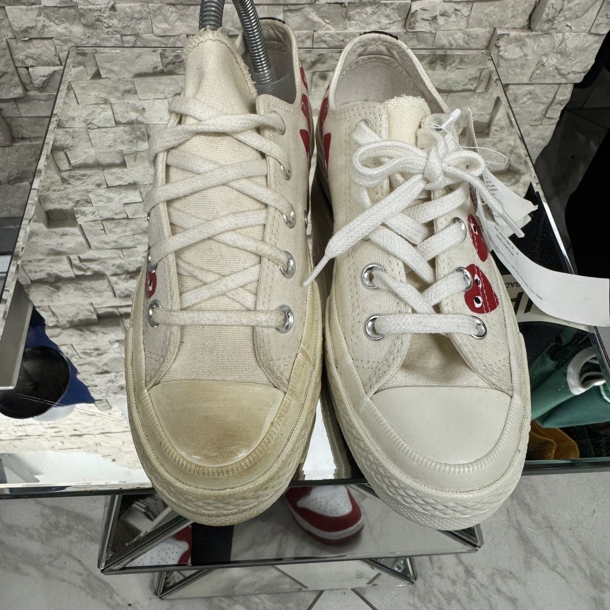 Comme des Garcons CDG PLAY x Converse Display Sneakers READ DESCRIPTION Size US 5 / EU 37 - 8 Thumbnail