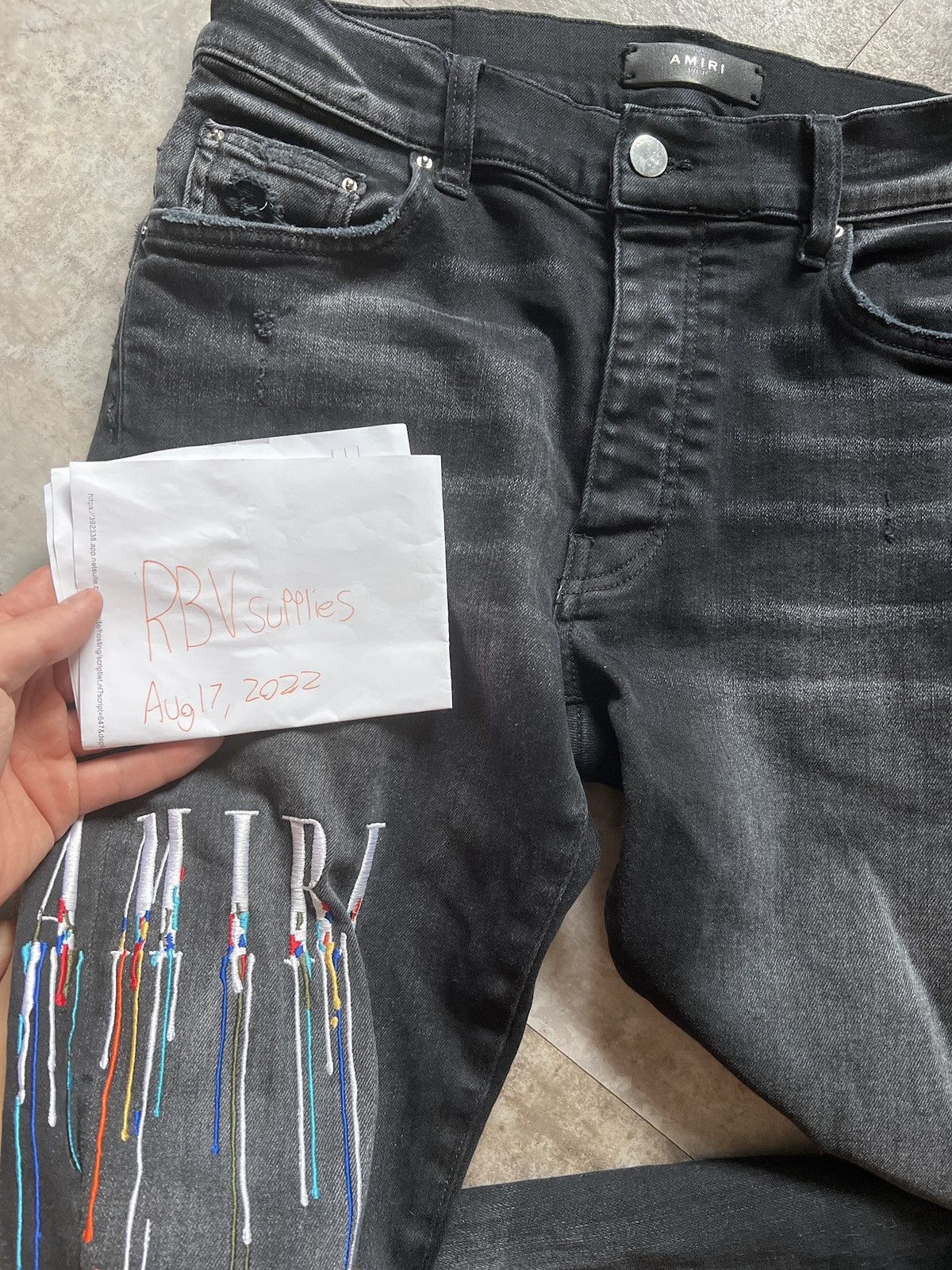 Amiri Mike amiri paint drip jeans Size US 32 / EU 48 - 2 Thumbnail