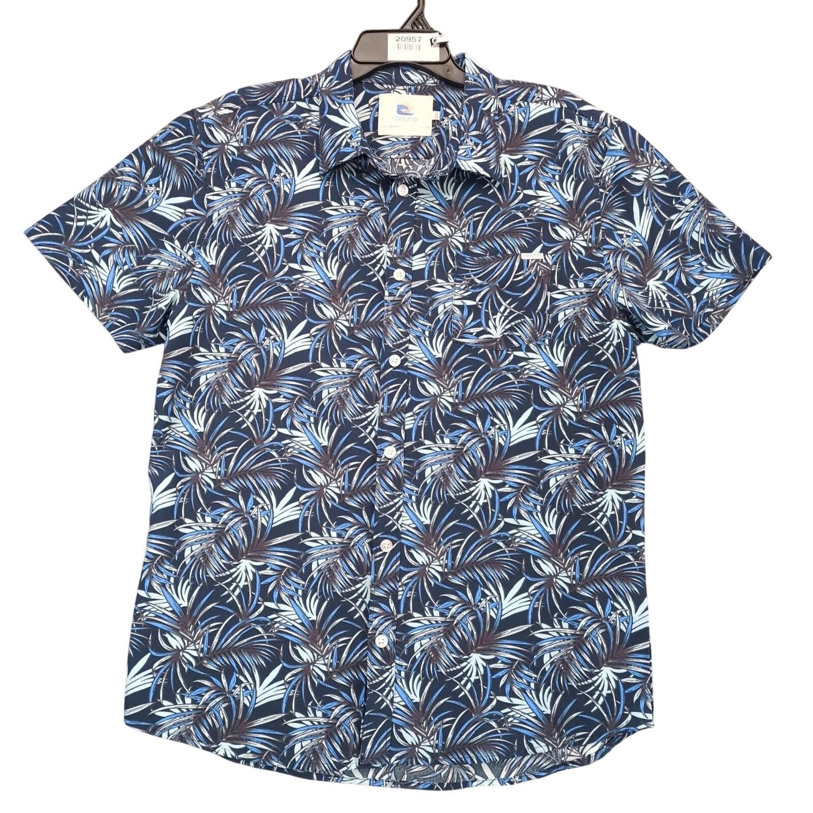 Other Laguna Blue Button Up Hawaiian Shirt Men's L Surfer Tropical Size US L / EU 52-54 / 3 - 1 Thumbnail