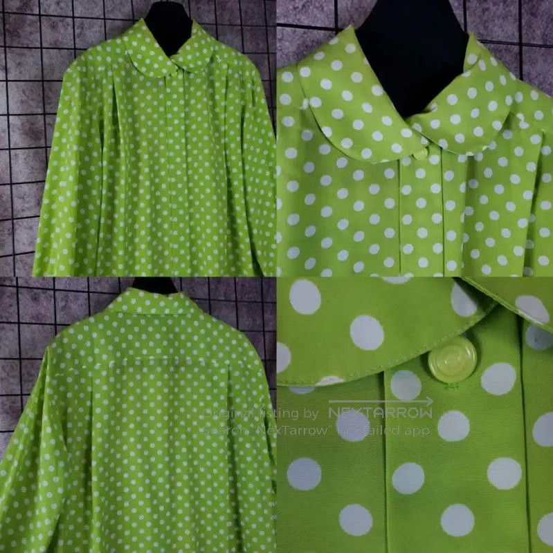Dior Dior Green Polka Dot Long Sleeve Shirt . Size M / US 6-8 / IT 42-44 - 5 Thumbnail