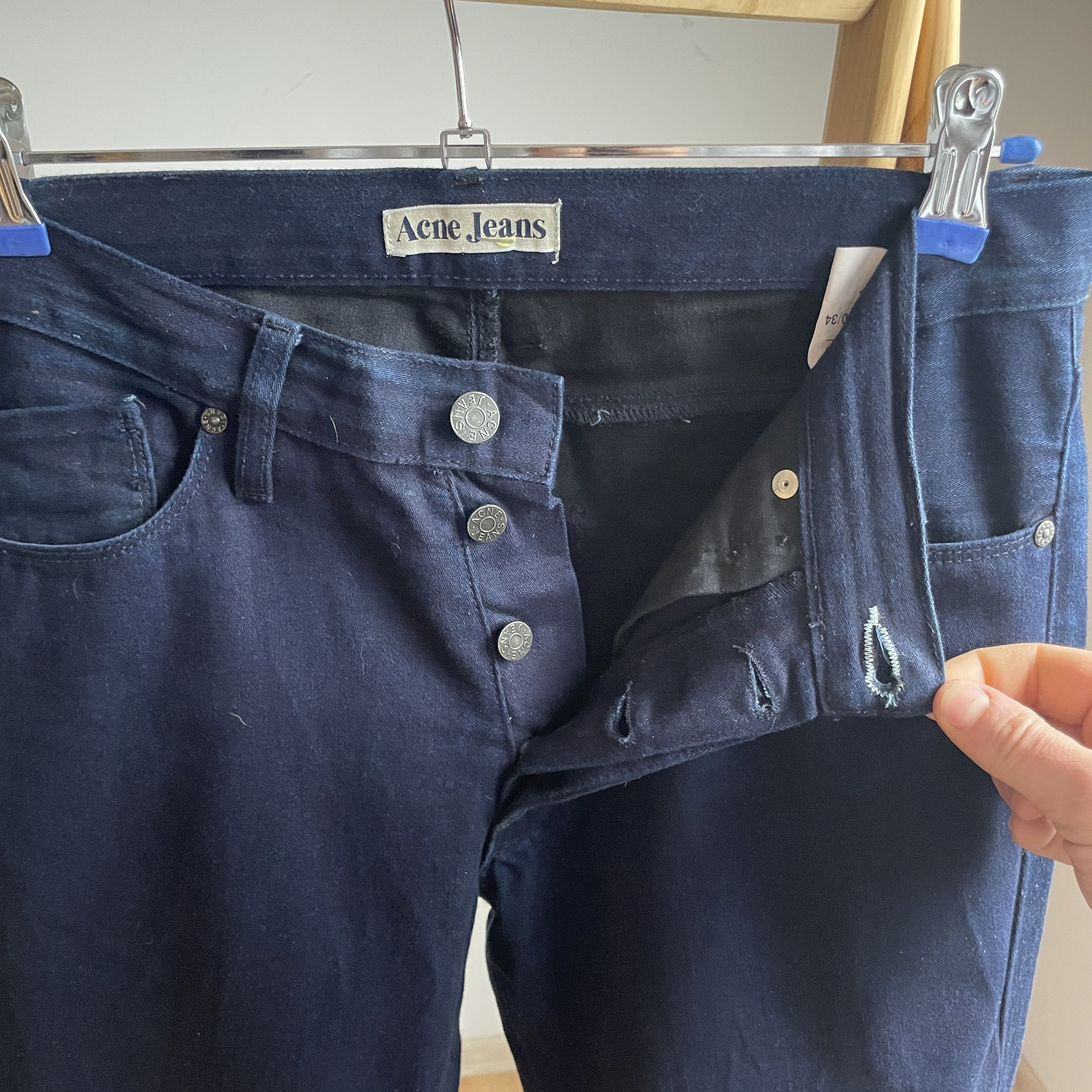 Acne Studios Acne Studios Moc Blue Sateen Vintage Jeans Size 30x34 Size US 30 / EU 46 - 5 Thumbnail