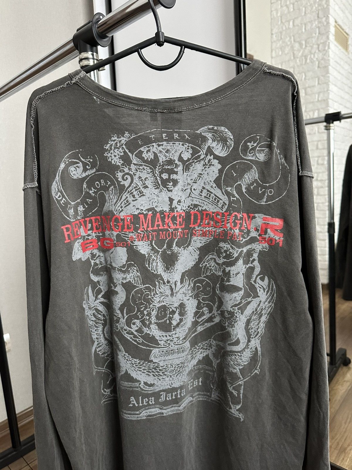 Number (N)ine Number (N)Ine Vintage Long Sleeve T-Shirt Japanese Size US XL / EU 56 / 4 - 8 Thumbnail