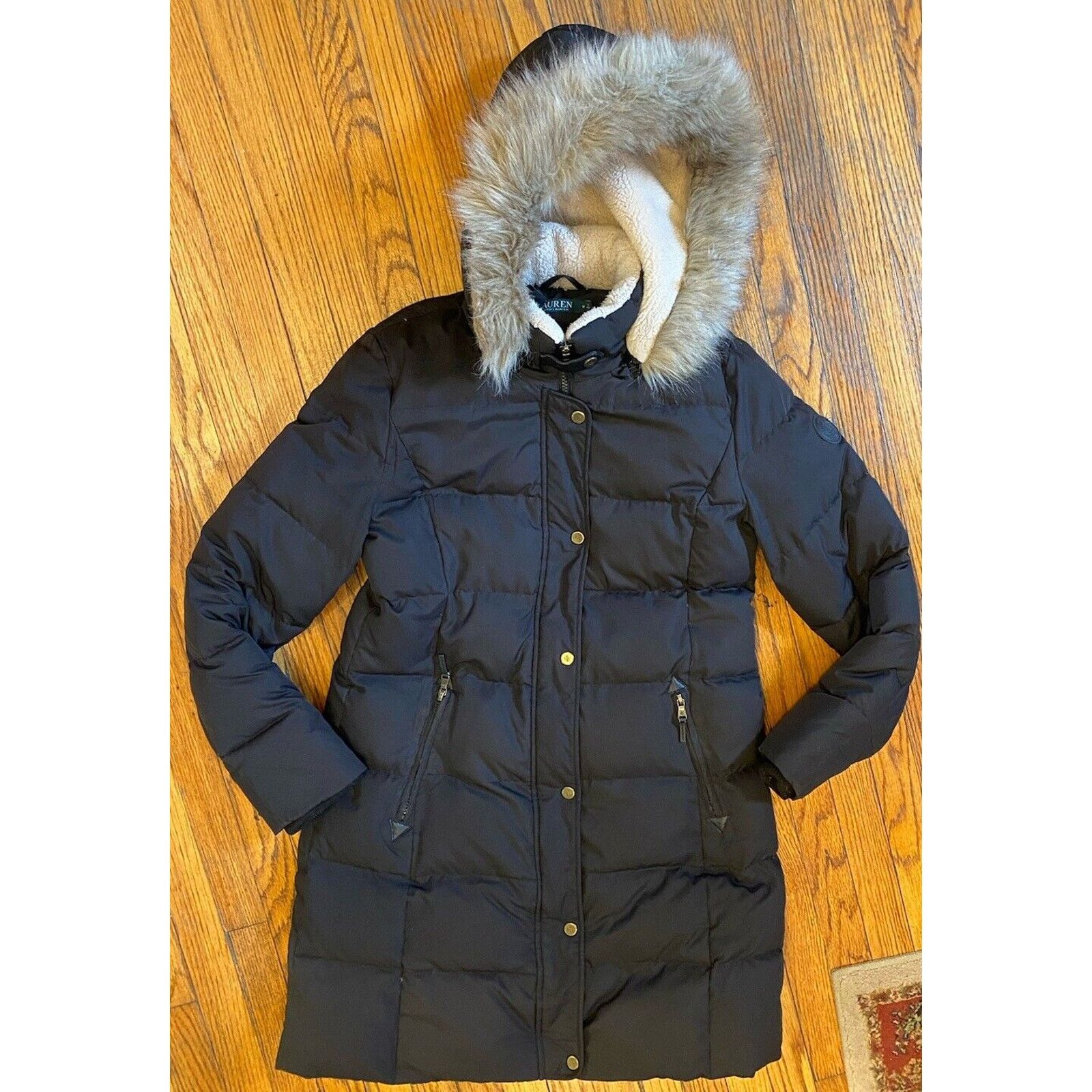 Ralph Lauren long full length shops Puffer