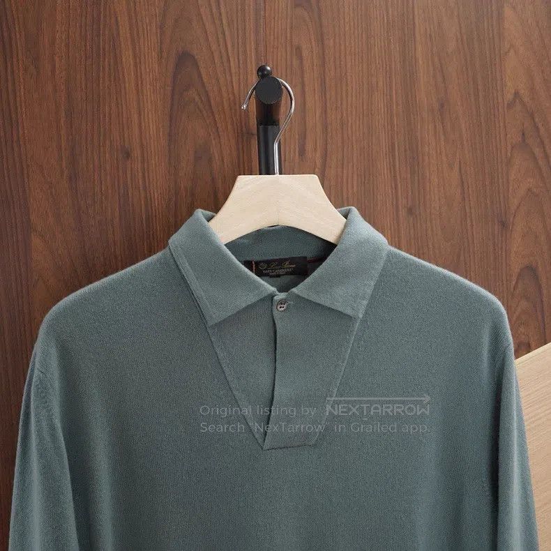 Loro Piana Loro Piana Men's Knitted Polo Size US M / EU 48-50 / 2 - 3 Thumbnail