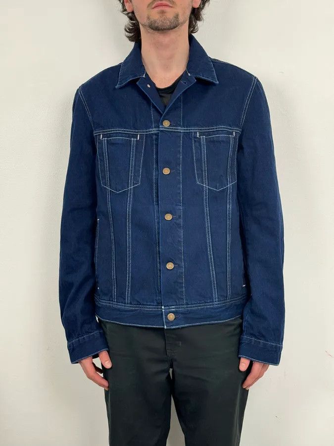 Acne Studios AW2017 Acne Studios Cobalt Blue Worker Trucker Jacket Size US M / EU 48-50 / 2 - 2 Thumbnail