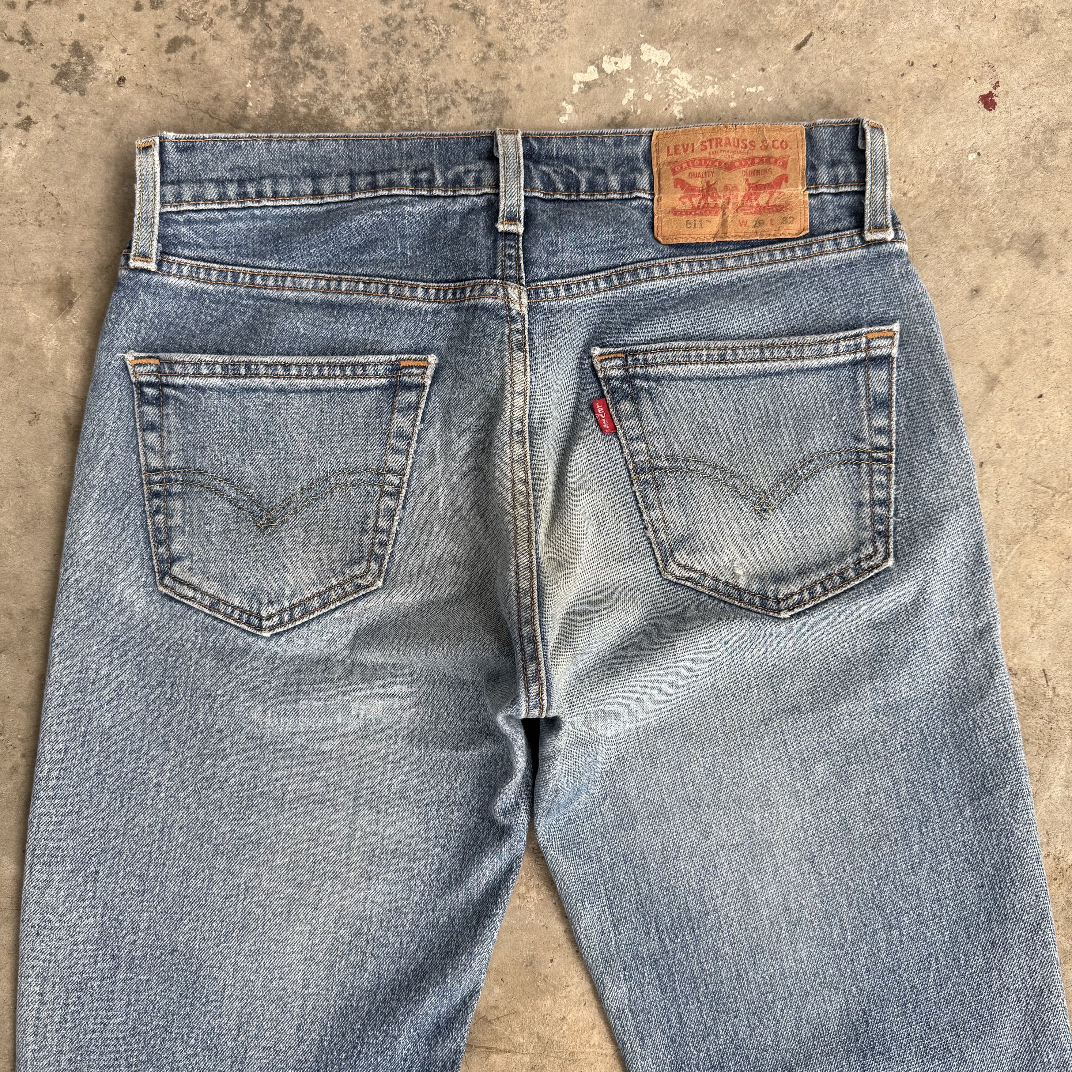 Levi's W30 Levi's 511 Faded Distressed Denim Jean Pants Size US 30 / EU 46 - 11 Thumbnail