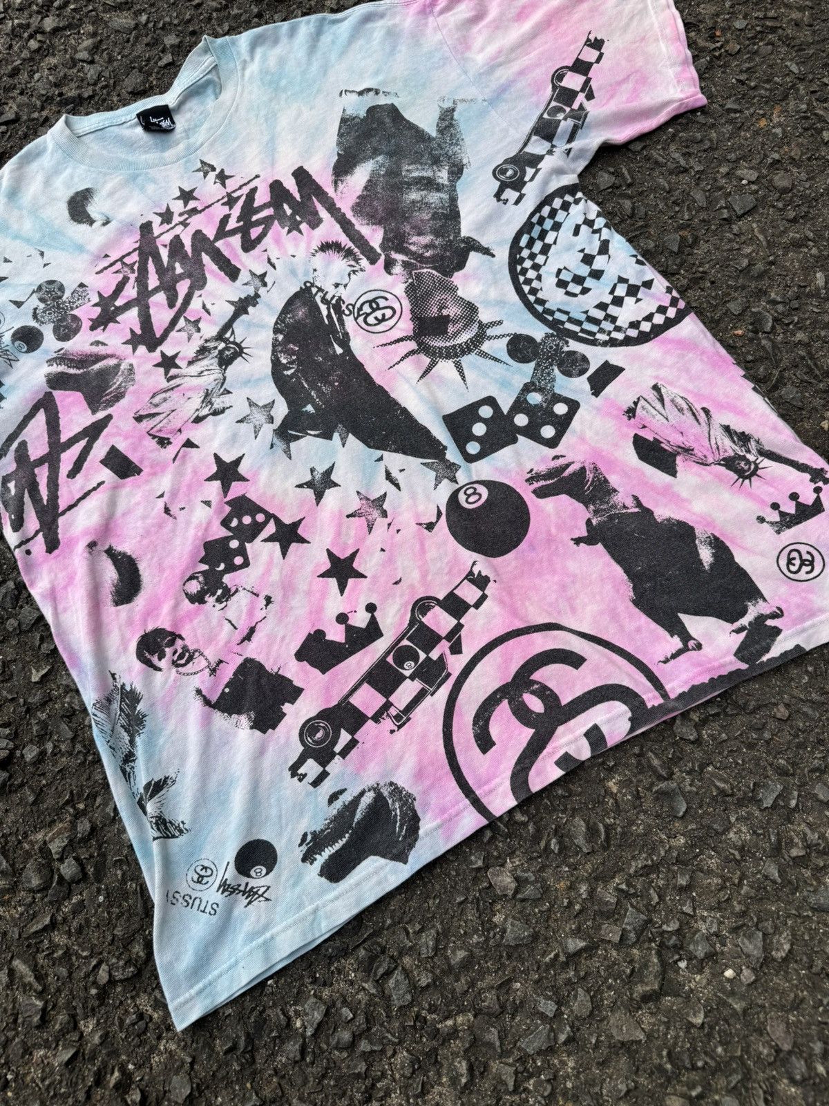 Stussy Y2k Stussy tie dye Tshirt Size US XL / EU 56 / 4 - 2 Thumbnail