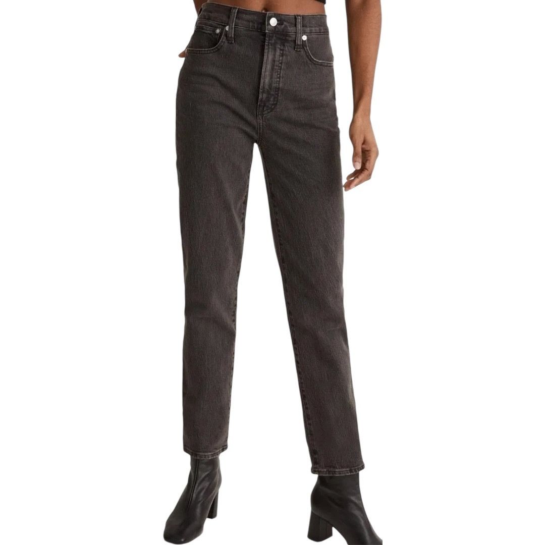Madewell Madewell The Perfect Vintage Mom Jeans Tapered High Black 25 Size 25" / US 0 / IT 36 - 1 Thumbnail