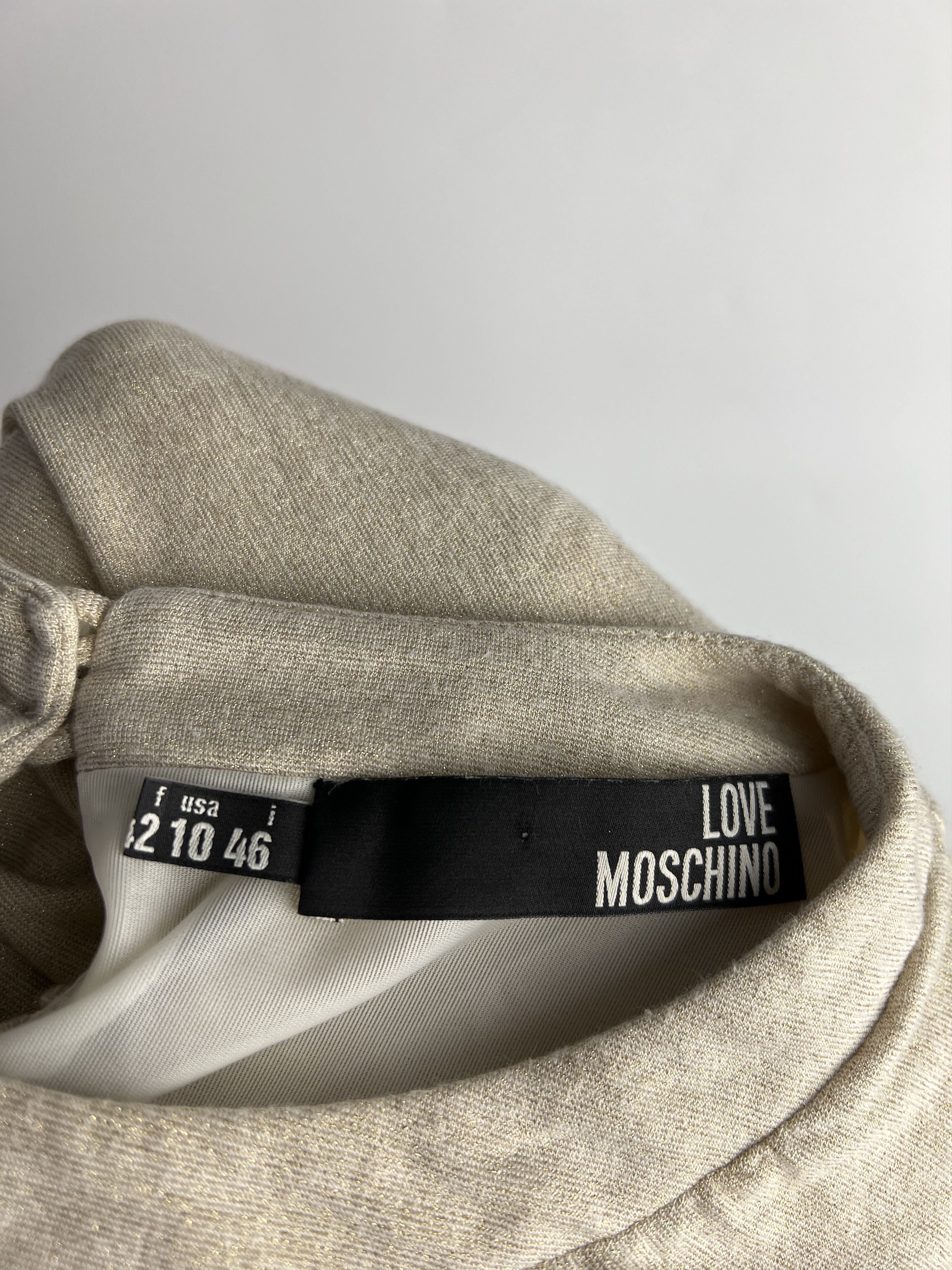 Love Moschino Love Moschino Women Dress Beige Size 10 Size L / US 10 / IT 46 - 6 Thumbnail