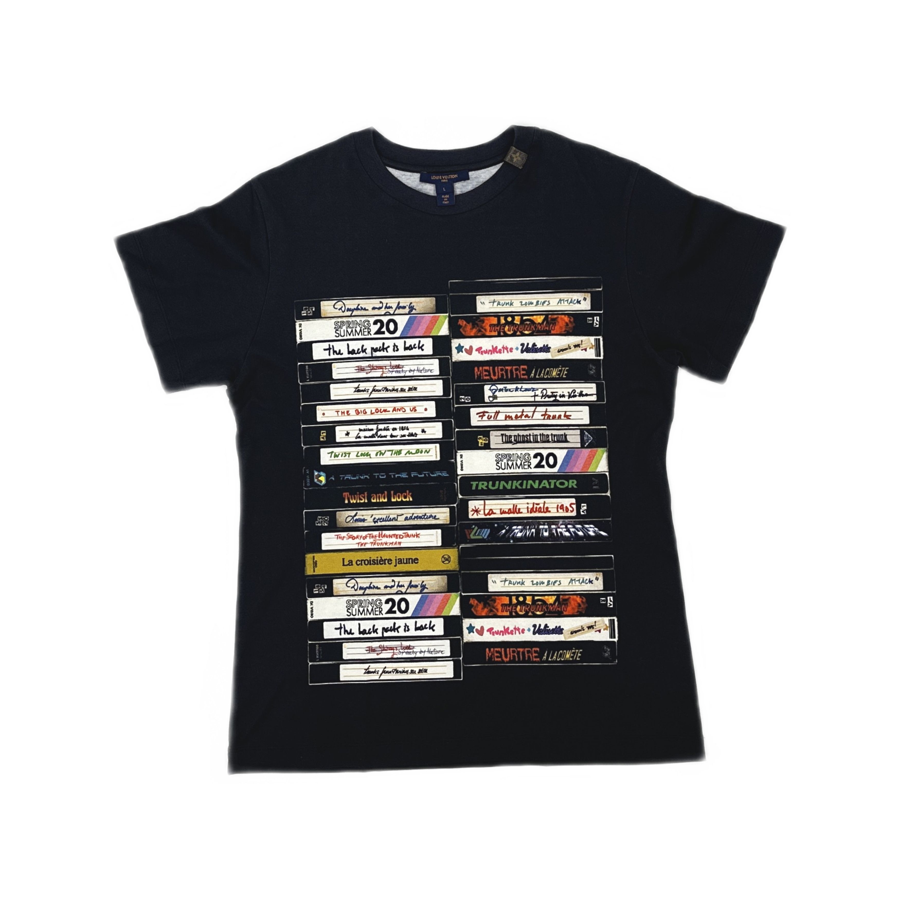 Louis Vuitton Louis Vuitton Cassette Print Graphic T-Shirt L Size L / US 10 / IT 46 - 1 Thumbnail