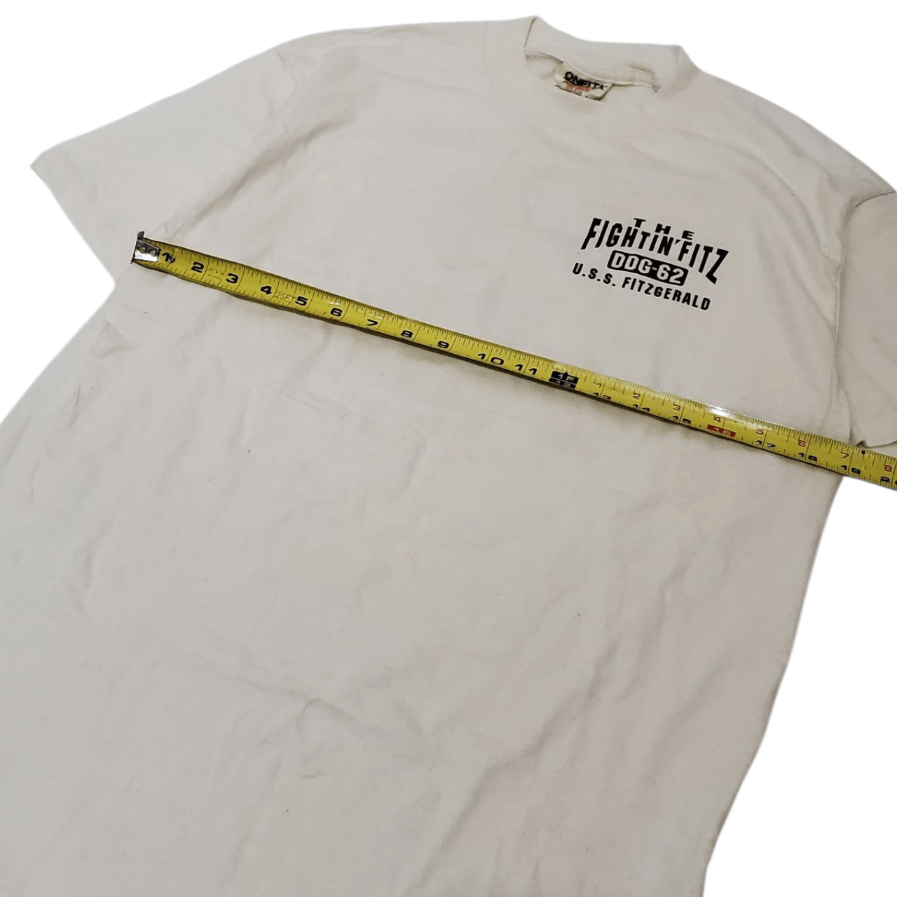 Vintage 90s USS Fitzgerald Navy T-Shirt Size US M / EU 48-50 / 2 - 6 Thumbnail