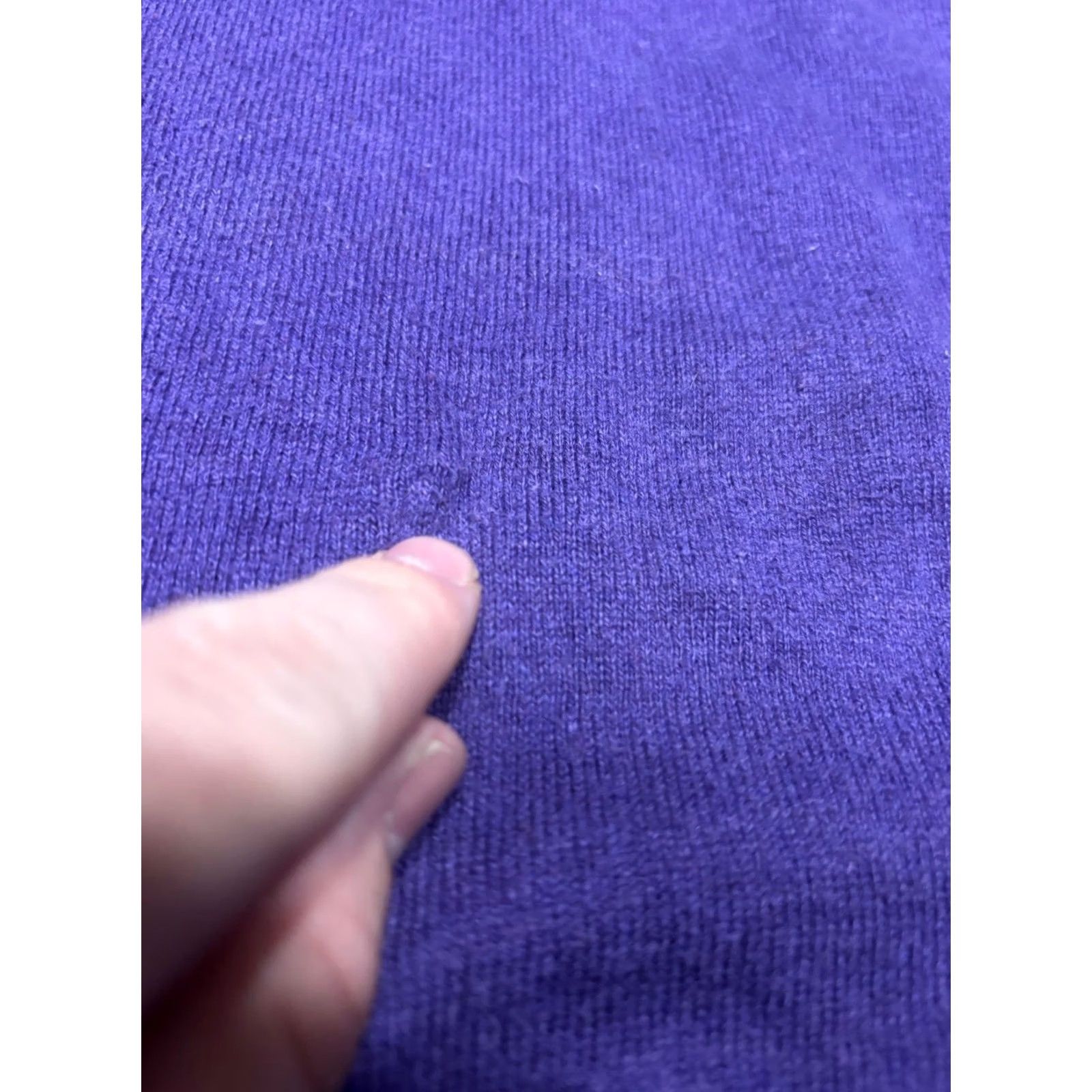 Vintage L.L.Bean Men’s XL Quarter Zip Sweater Purple Cotton Cashmere Pullover Sweater Big Tall Mens XL Purple Cotton Cashmere Quarter Zip Sweater Size US XL / EU 56 / 4 - 2 Thumbnail